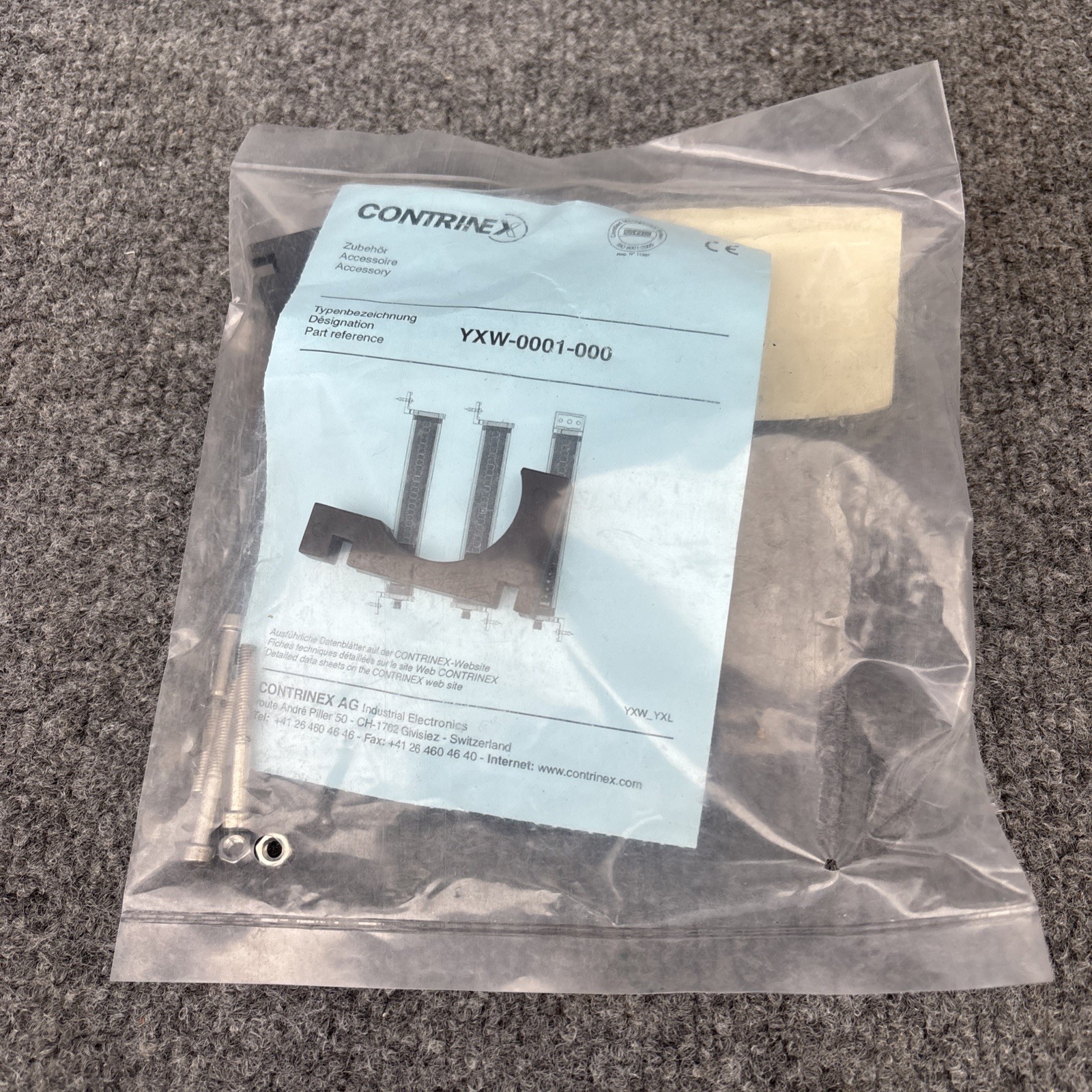 CONTRINEX YXW-0001-000 / YXW0001000 Top/Bottom Mounting Bracket New-Open Box