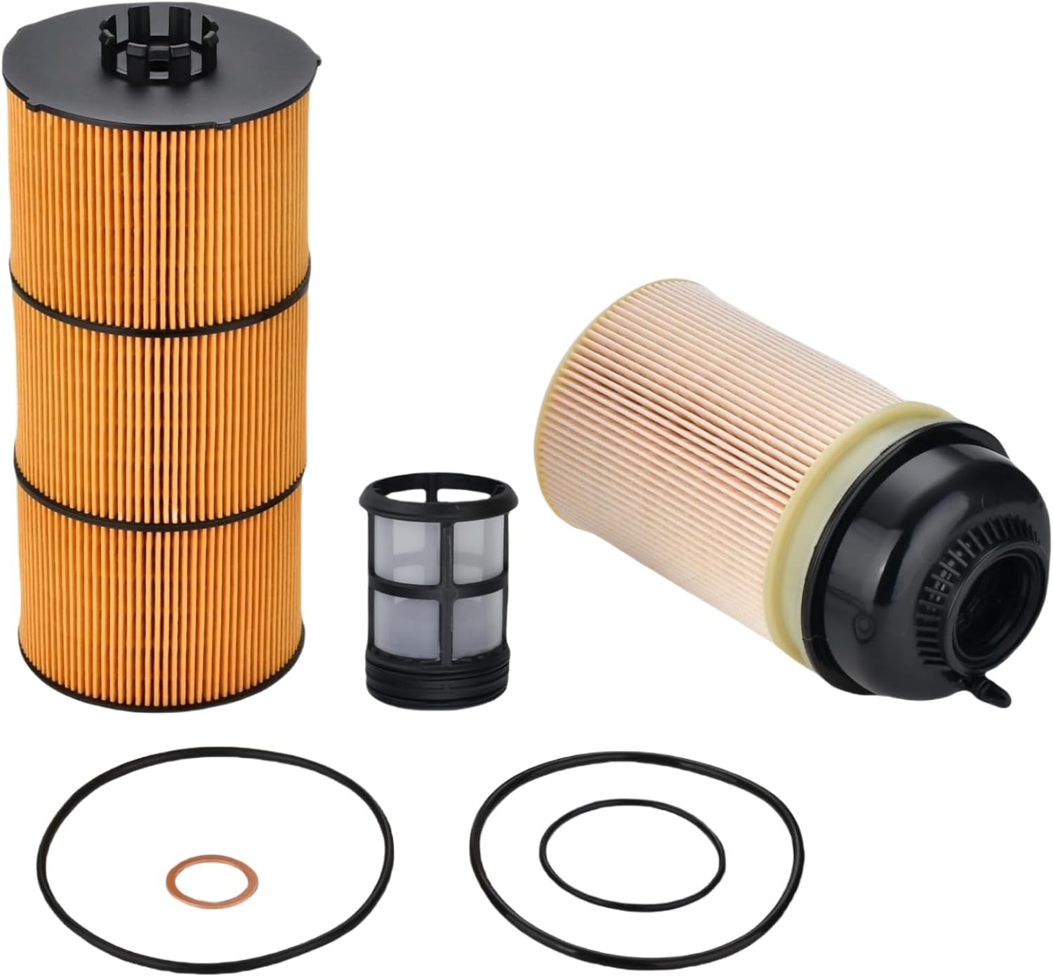 Oil & Fuel Filter Kit P551005 PF9908 For Freightliner Cascadia DD13 DD15 DD16