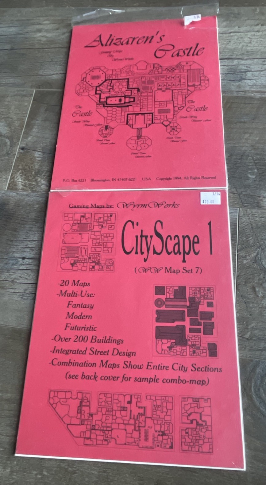 Gaming Maps by Wyrm Works Lot Alizaren’s Castle & City Scape 1 - 40 RPG Maps Lot