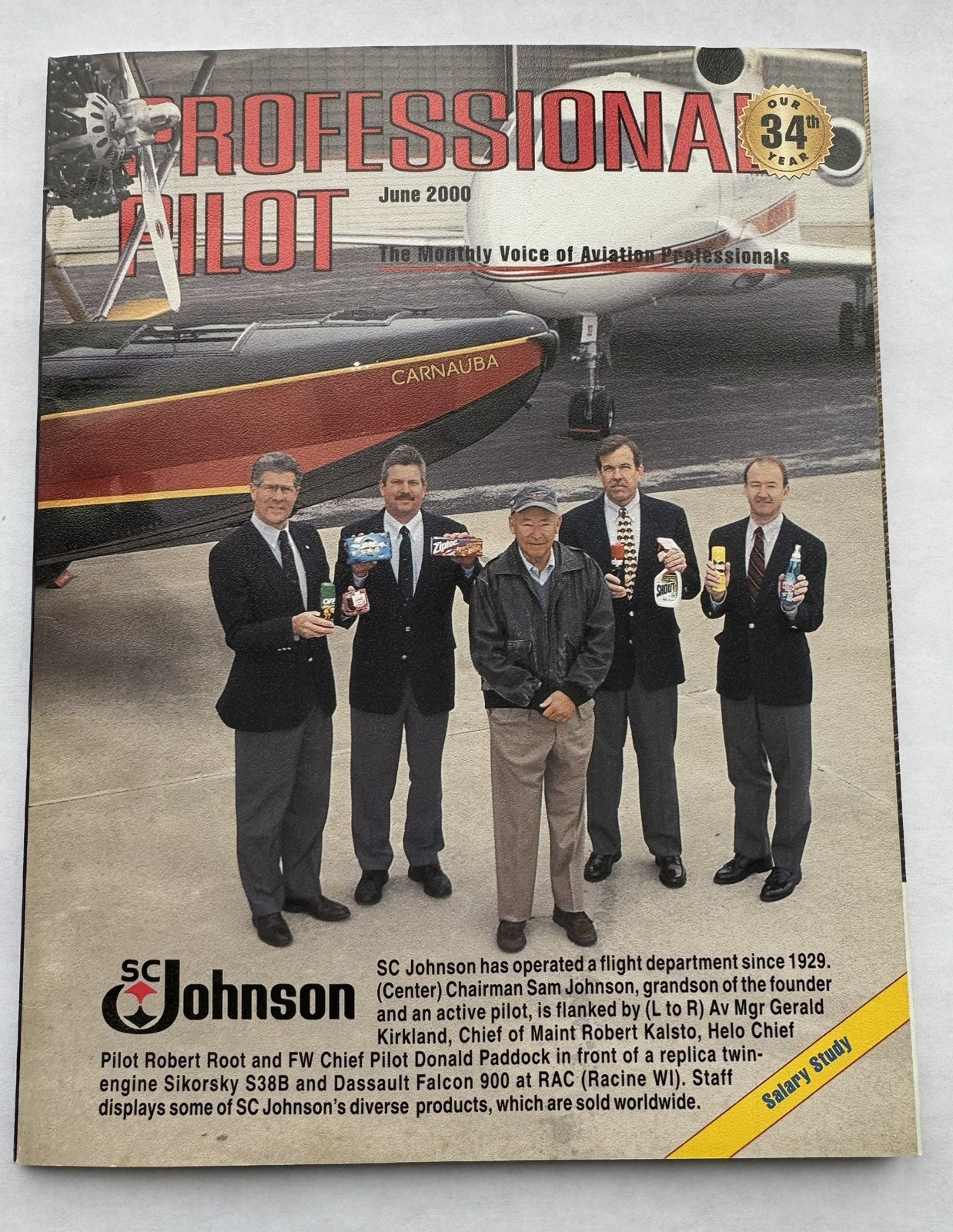 Professional Pilot Magazine June 2000   Vol 34  No 6 - Original