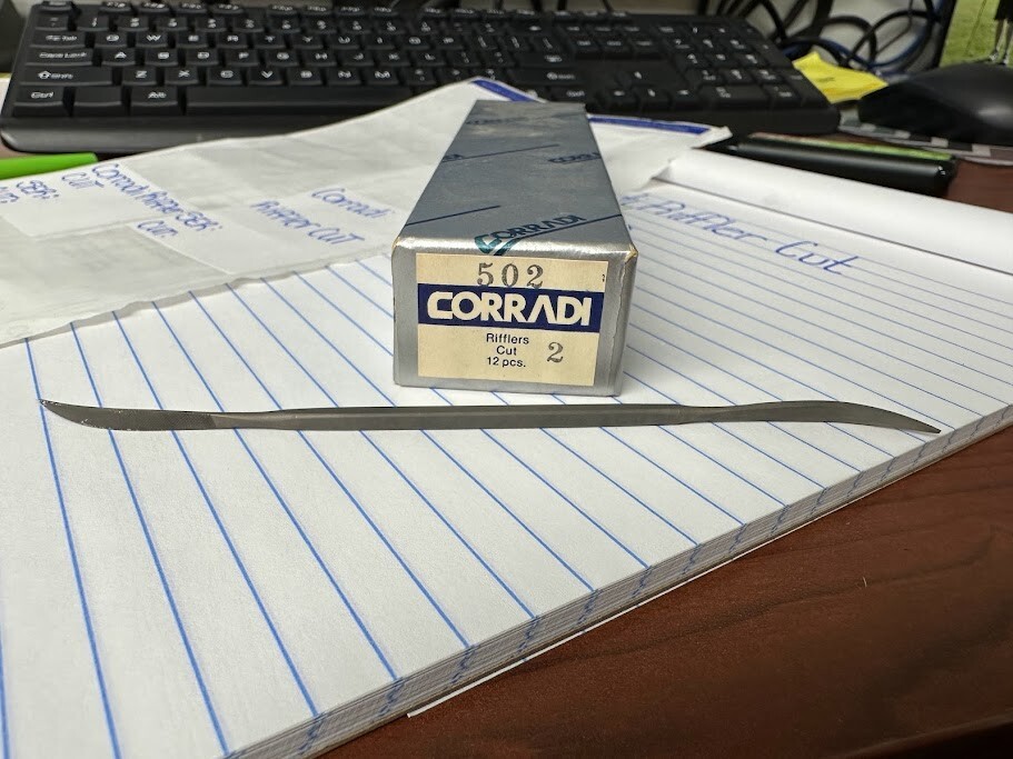 CORRADI RIFFLER CUT FILES LOT OF 3 SERIES 502 CUT 2