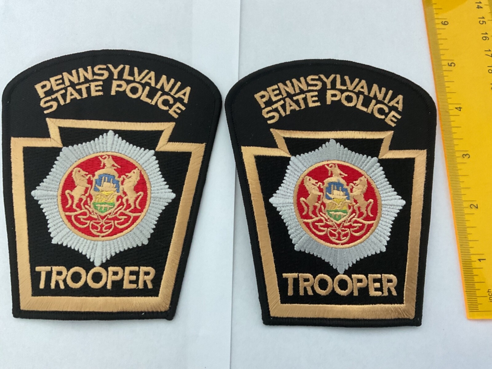 Pennsylvania State Police Trooper collectable Patch Set 2  ,Tracking and Isured