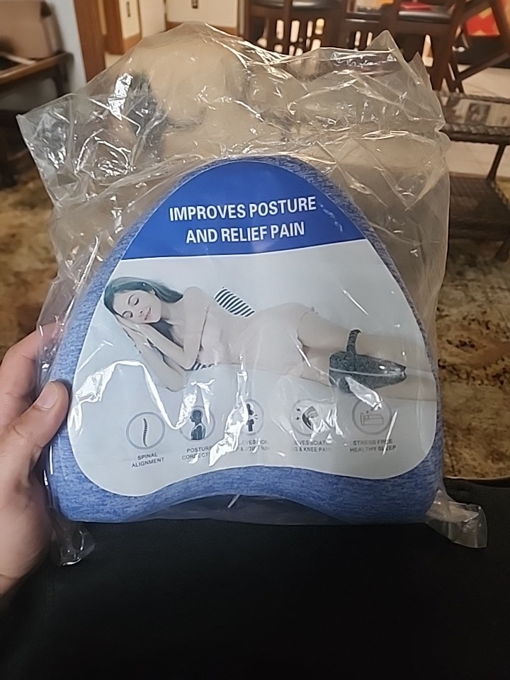 Smooth Spine Alignment Pillow Relieve Hip Pain & Sciatica Improved Leg Pillow