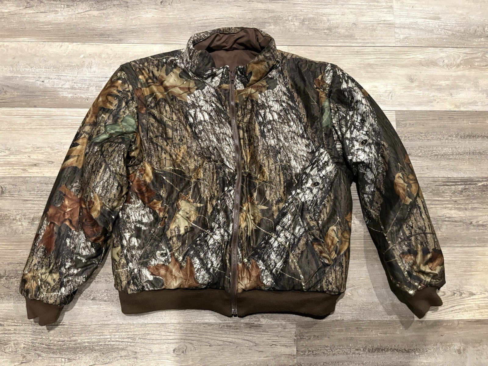 Vintage Mossy Oak Camo Coat Men's Large Made in USA