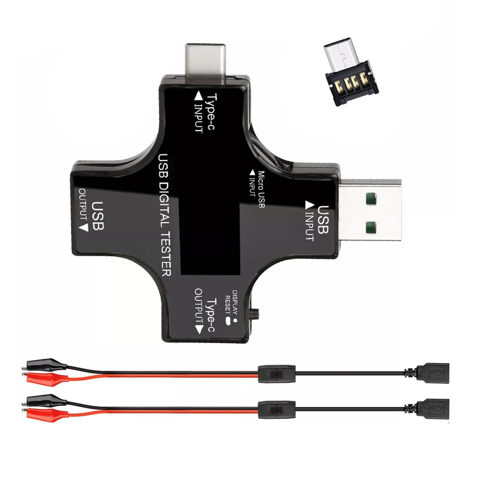 60*60mm/2.36*2.36 inch USB Power Meter Tester Digital Multimeter Voltage Current