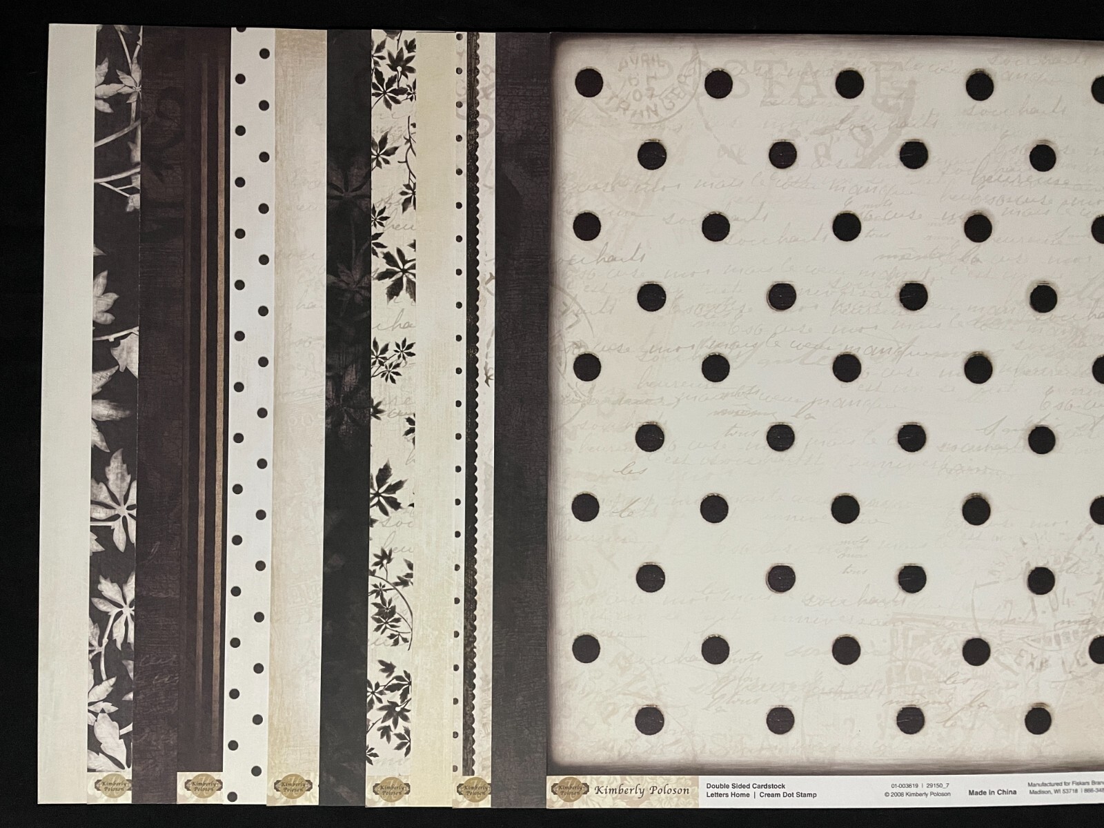 FISKARS "LETTERS HOME" 12X12 DS HEAVY PAPERS