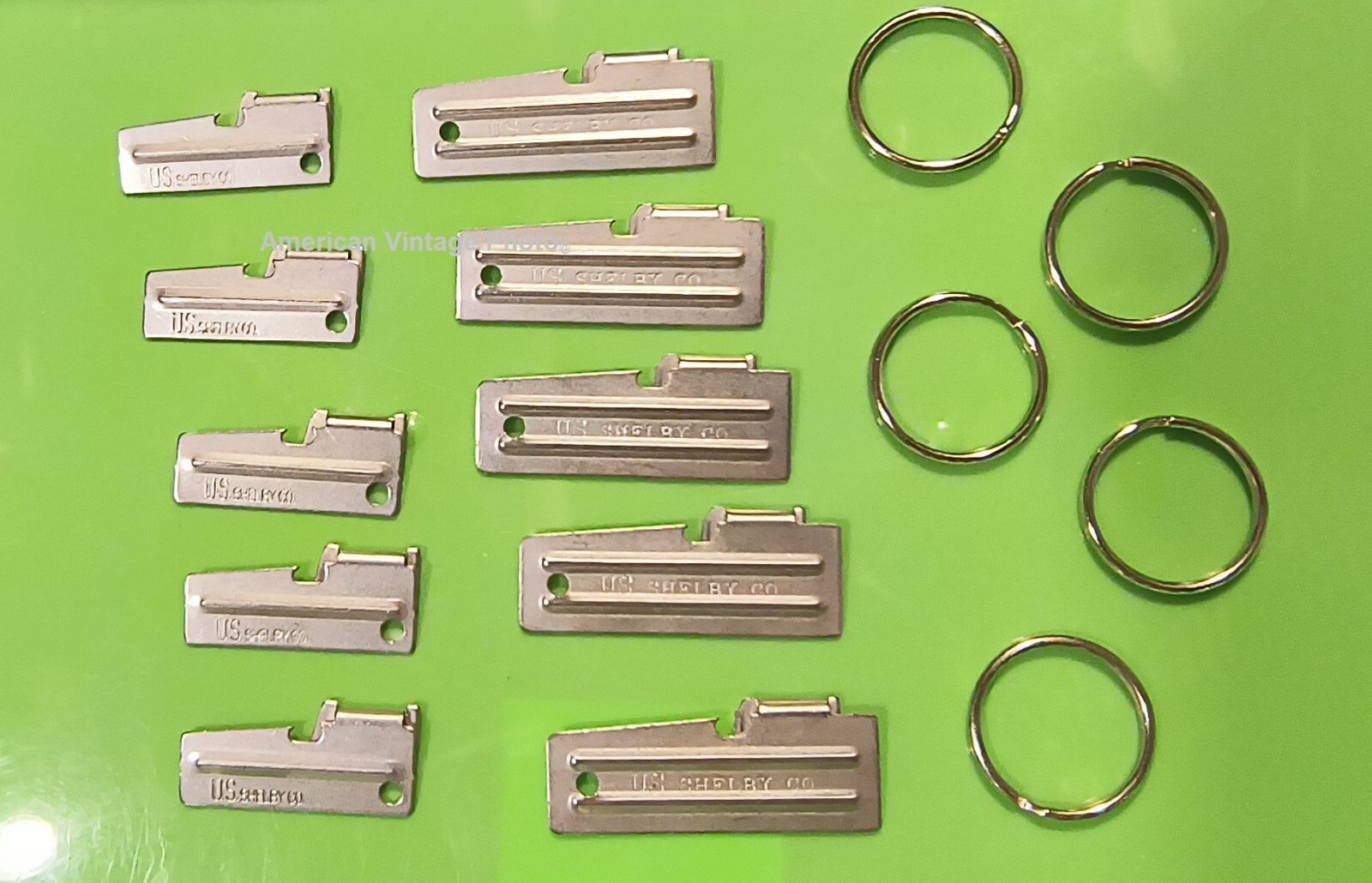 P38 & P51 Can Opener 10 Pack Shelby + Key Rings Mess Camping Survival Military
