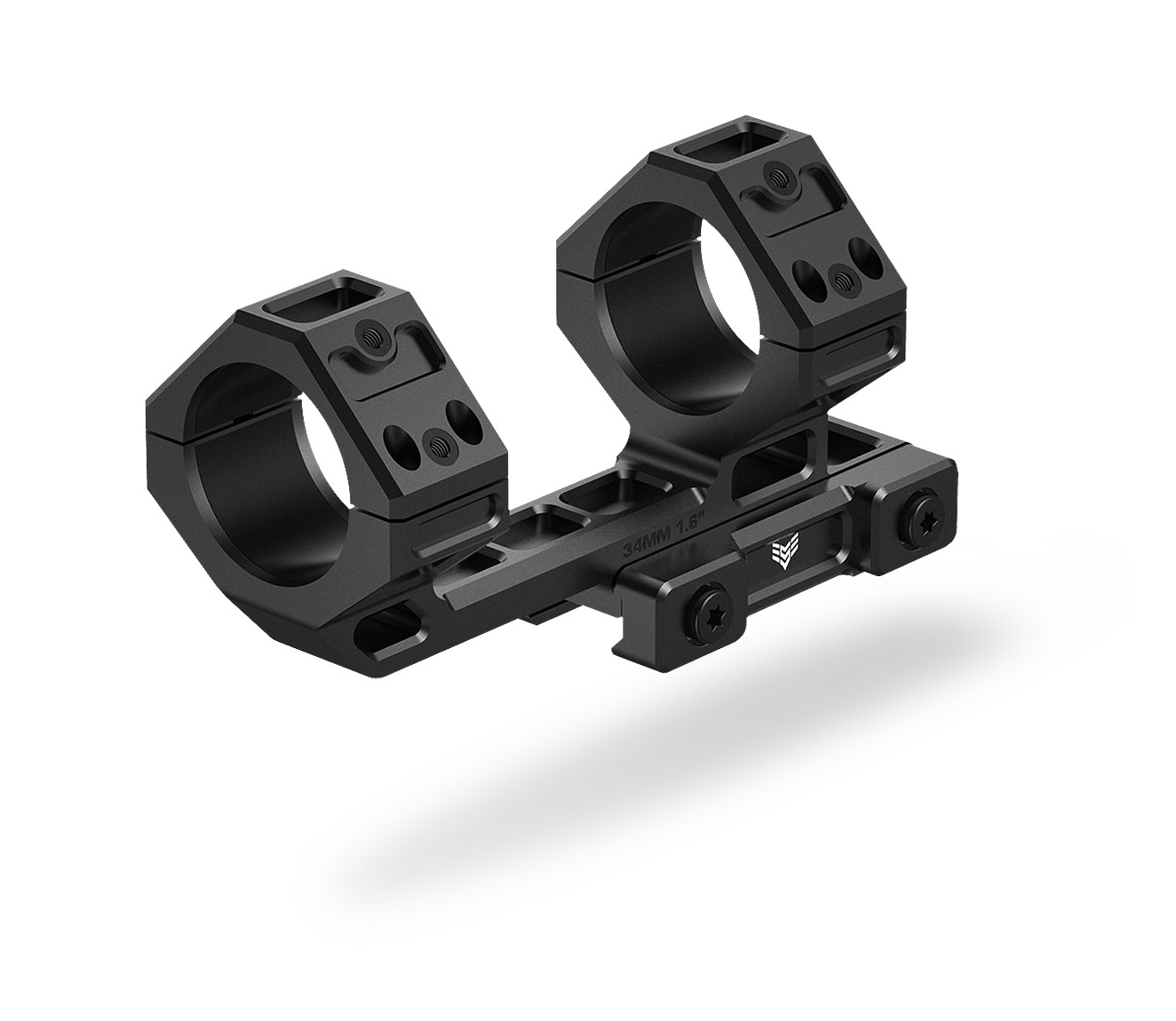 Swampfox Optics SHRM30M2 Hostile Engagement Mount Black 7075 Aluminum 30mm Tube