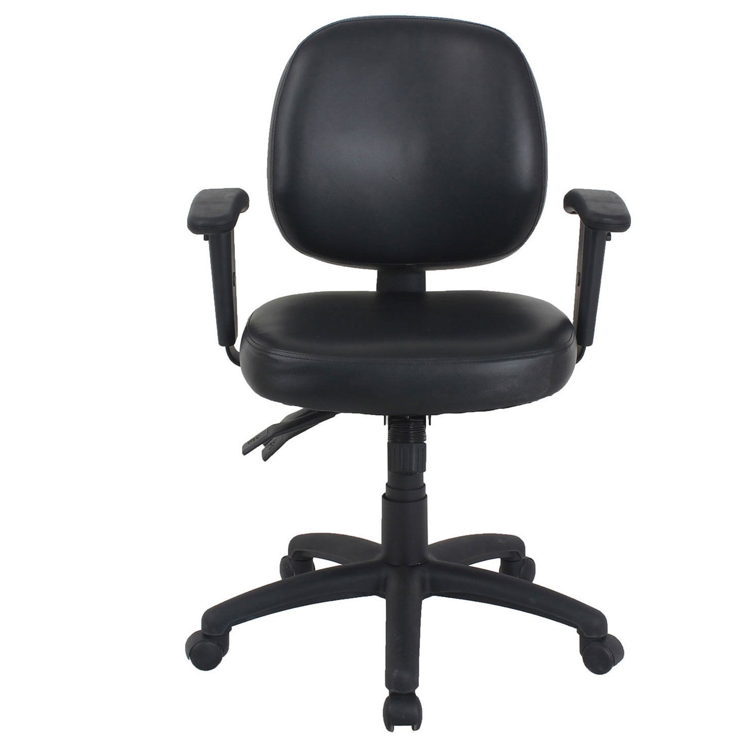 Mid Back 24/7 Antimicrobial Task Chair Vinyl Black