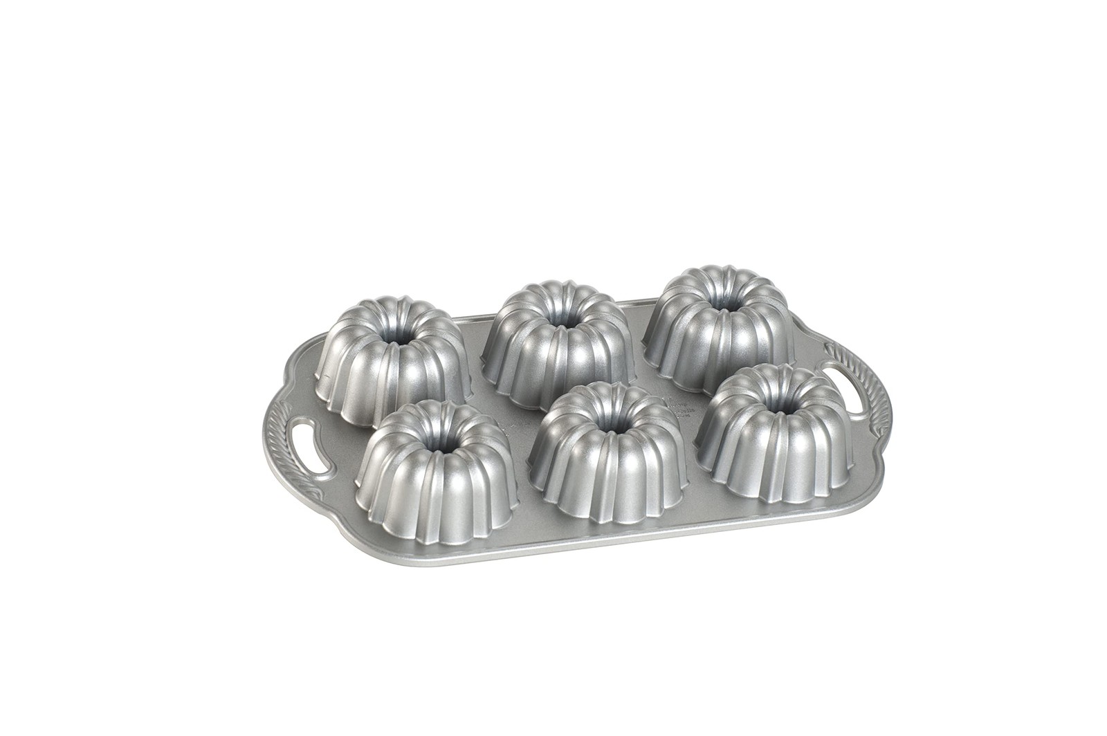 Baking Gift Nordic Ware Platinum Bundtlette Pan 4.5 Cup Silver