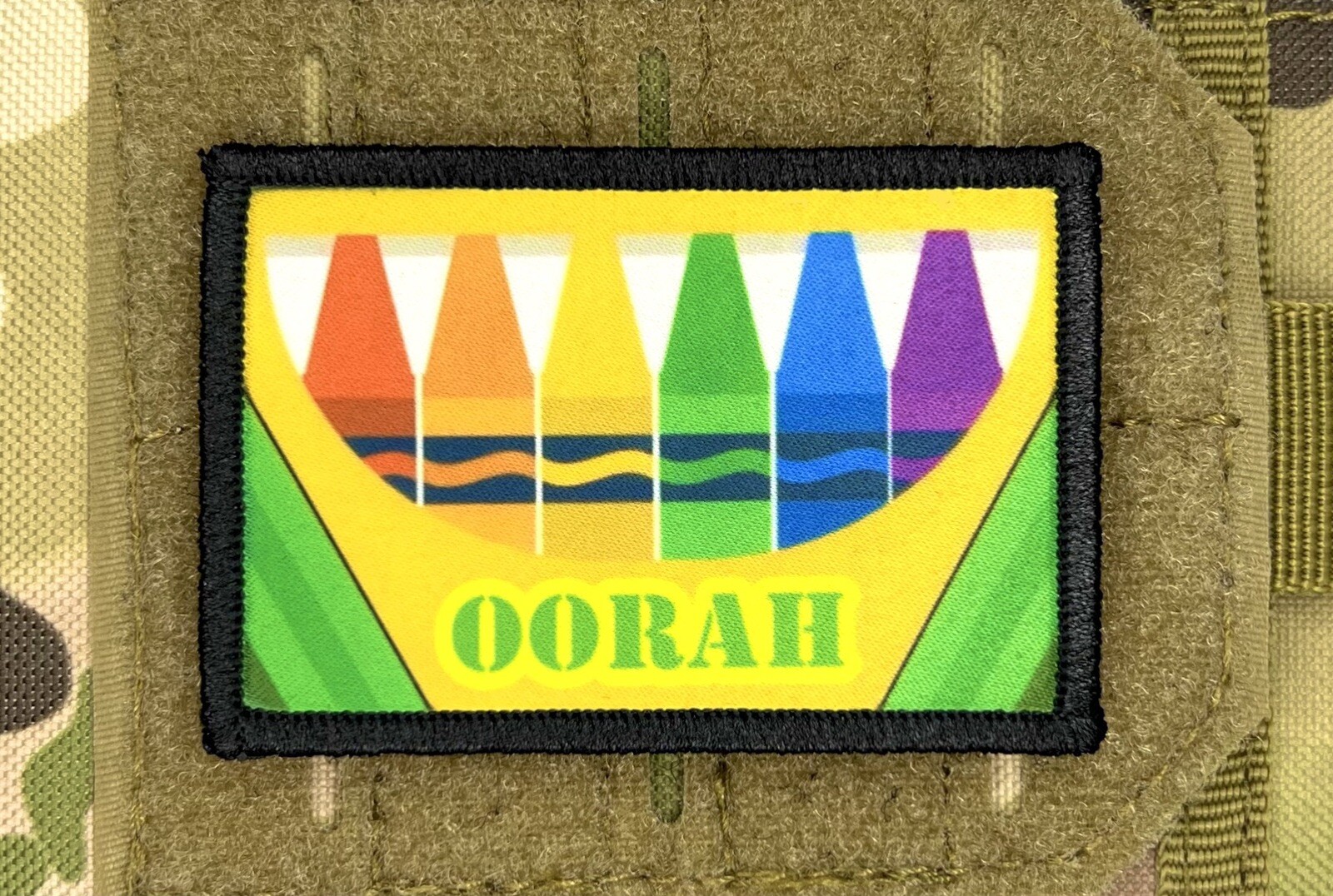 USMC Marine Crayon Eater Morale Patch / Military Badge Tactical Hook & Loop 328