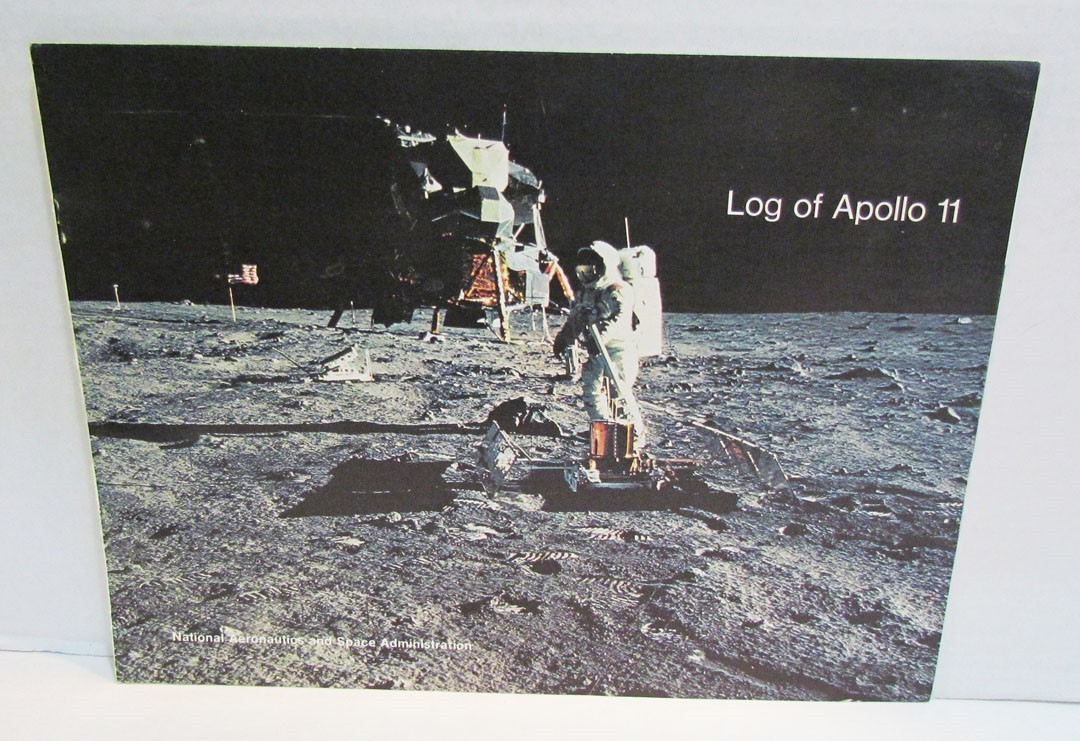 NASA LOG OF APOLLO 11 BOOKLET EP-72 VINTAGE SPACE EXPLORATION MOON LANDING