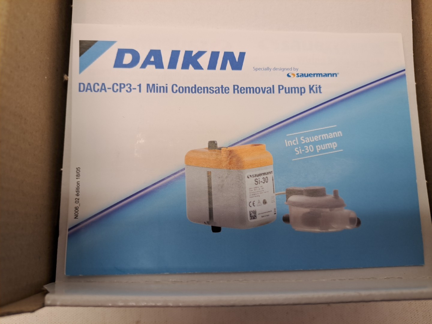 Daikin DACA-CP3-1 mini condensate removal pump kit NEW