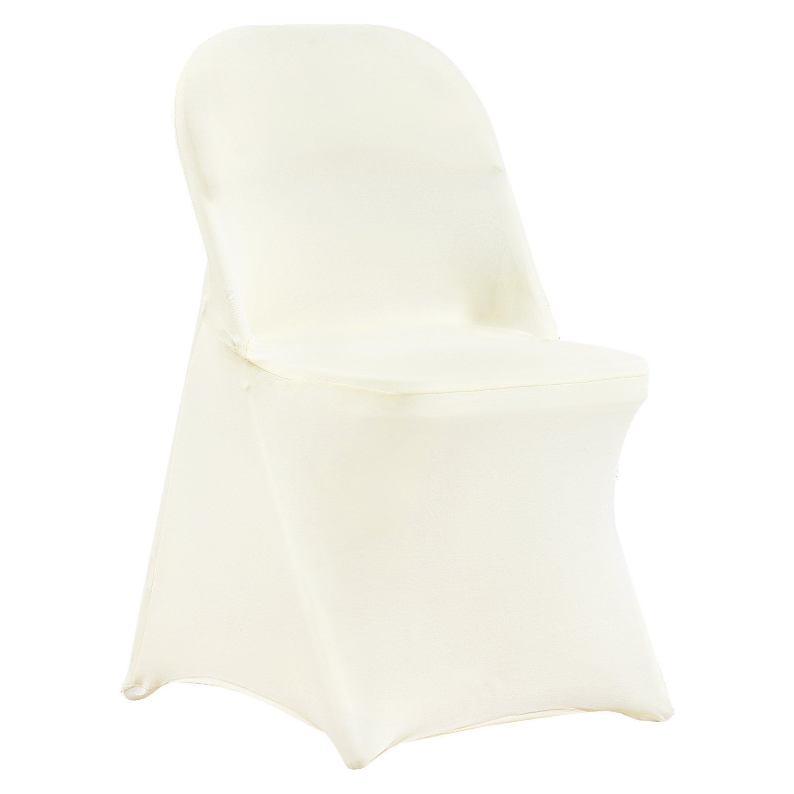 30pcs Elastic Ivory Slipcovers for Armless Chairs 95%Poly+5%Spandex