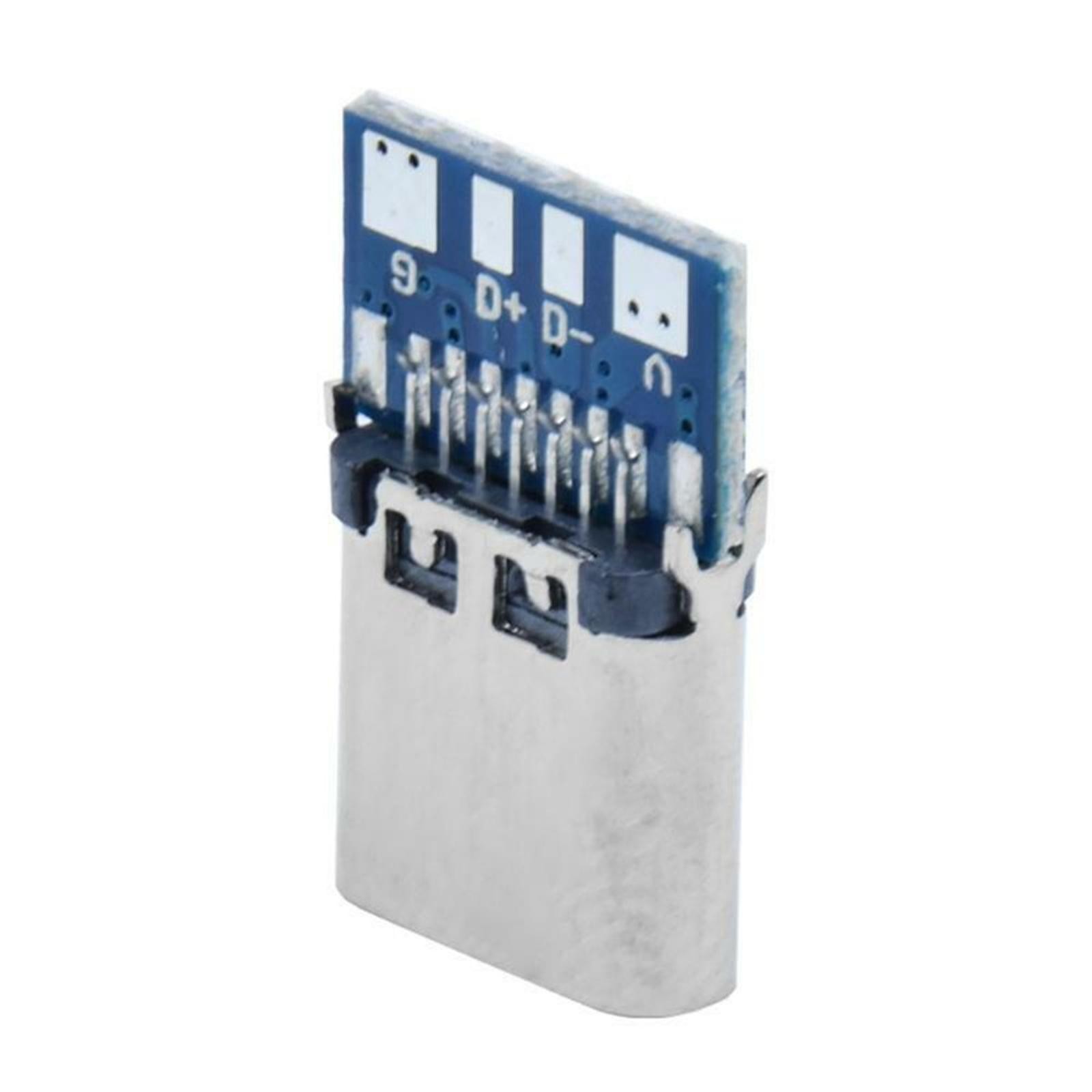 10Pcs USB Type-C 14 pin Connector Breakout P-CB Board Female Socket Type-C 2.0 h