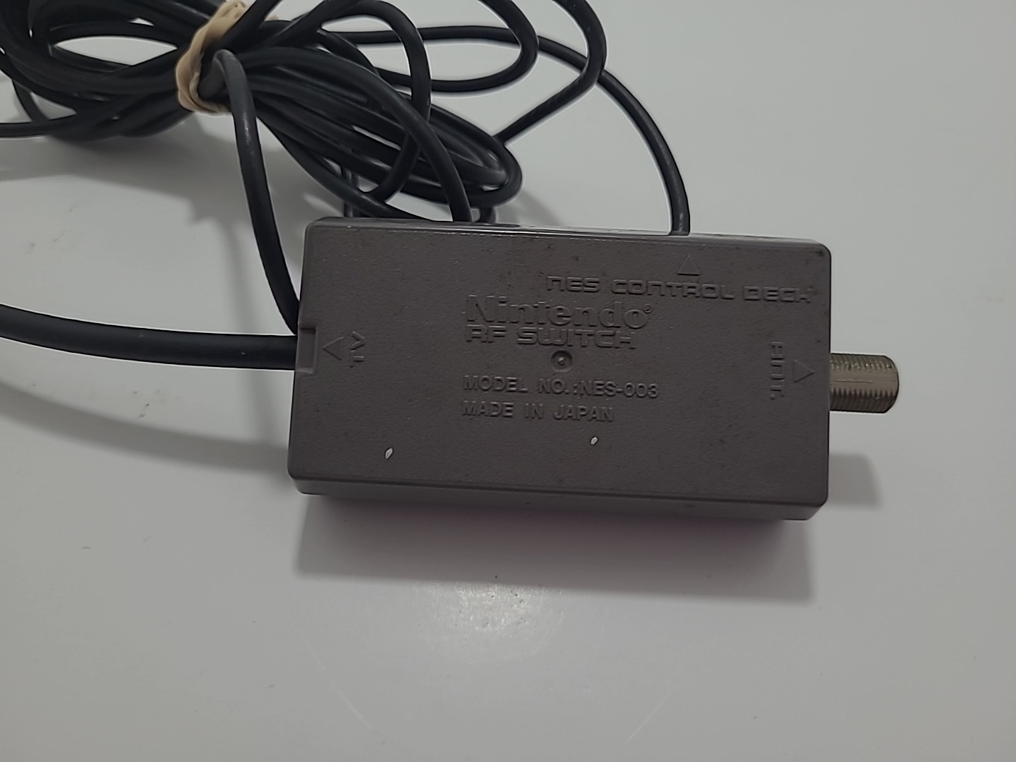 Nintendo NES RF AV Cable adapter Switch SNES NES-003 Official OEM Tested!