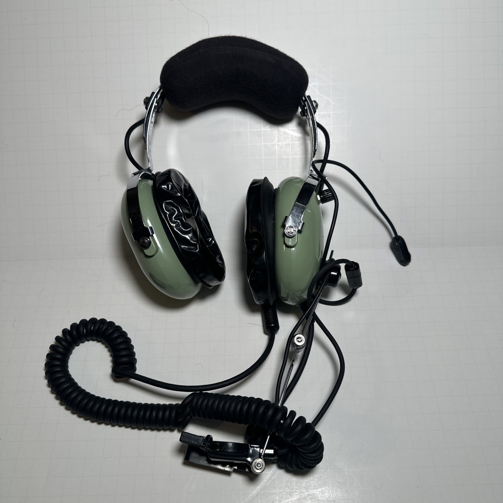 DAVID CLARK H10-76 AVIATION HEADSET UNTESTED PILOT For Parts untested