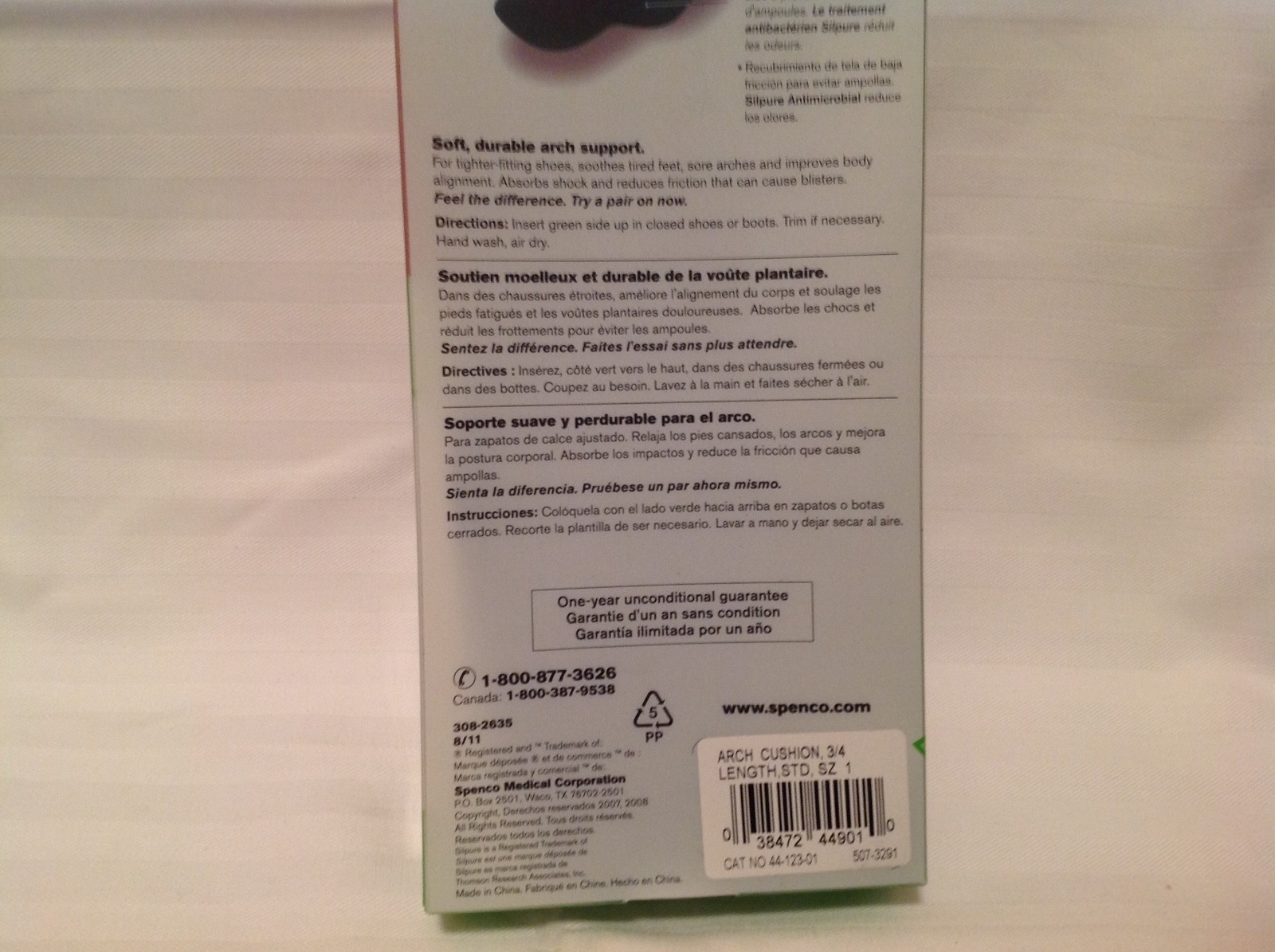 Spenco RX Arch Cushions 3/4 Length #1 (1 Pair )