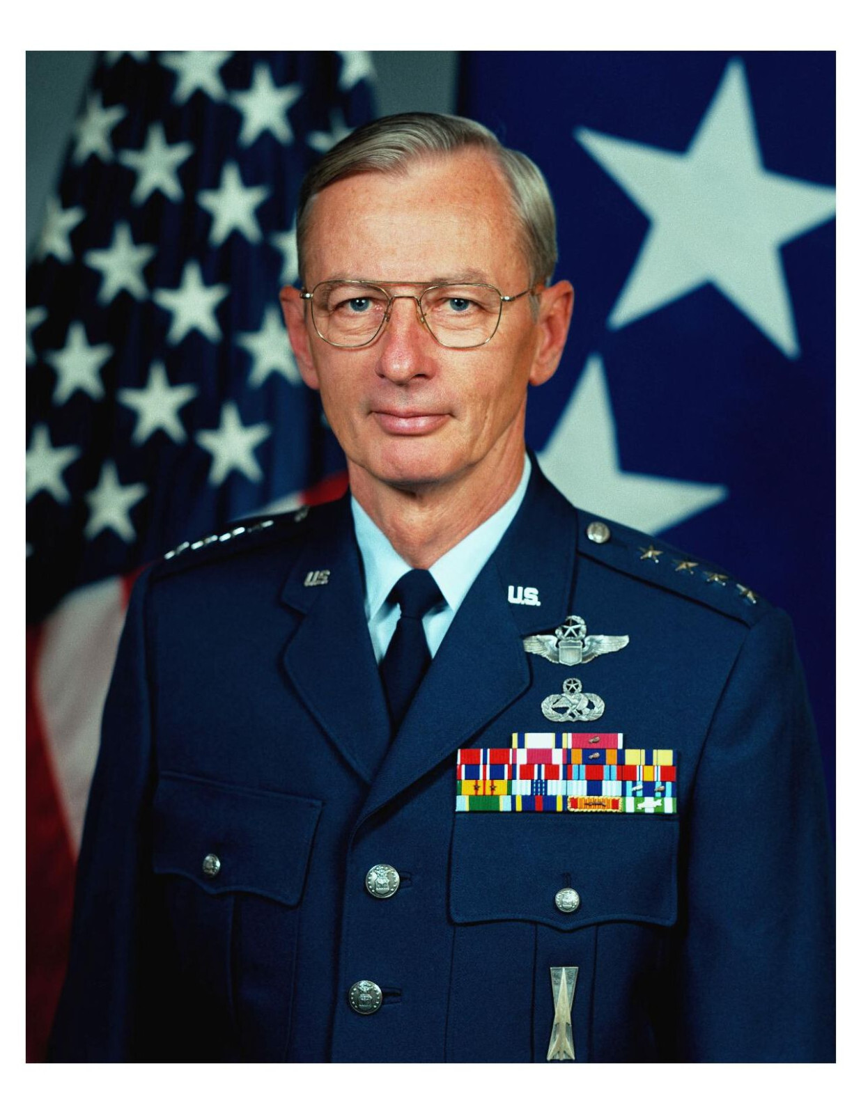 United States Air Force General Charles C. McDonald 8x10 Photo On 8.5" x 11"