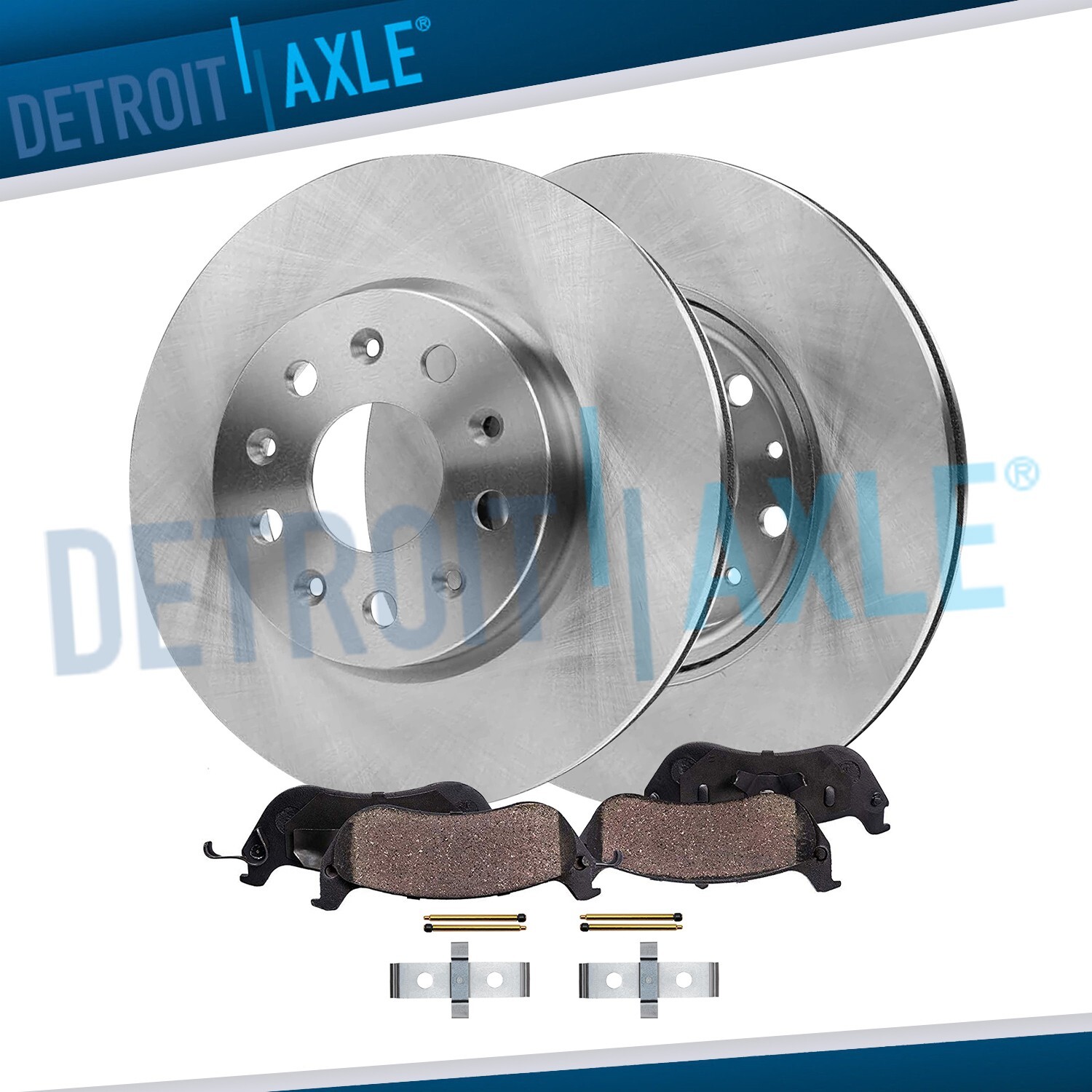 Front Disc Brake Rotors Ceramic Brake Pads Kit fit for 2015 - 2019 Cadillac ATS