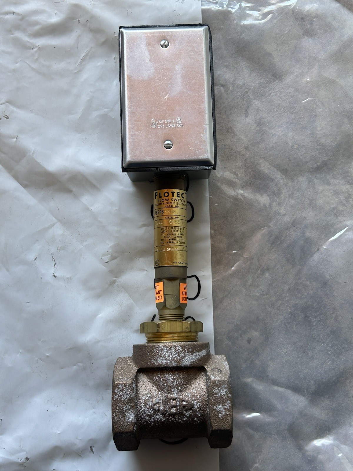 Flotect Drain-All High Liquid Level Float Switch V6EPB -BS3B for Haz Loc - NEW