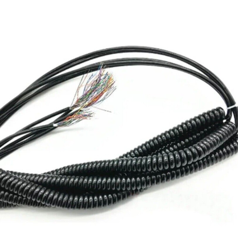 1pc Cores Spring Spiral Cable Coiled Cable for CNC Handheld Encoder