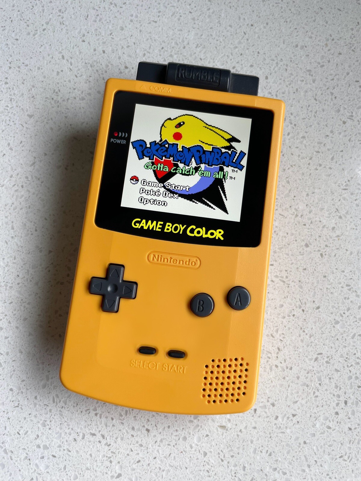 Nintendo Gameboy Color Colour Backlit IPS Q5 Laminated GBC Dandelion Yellow