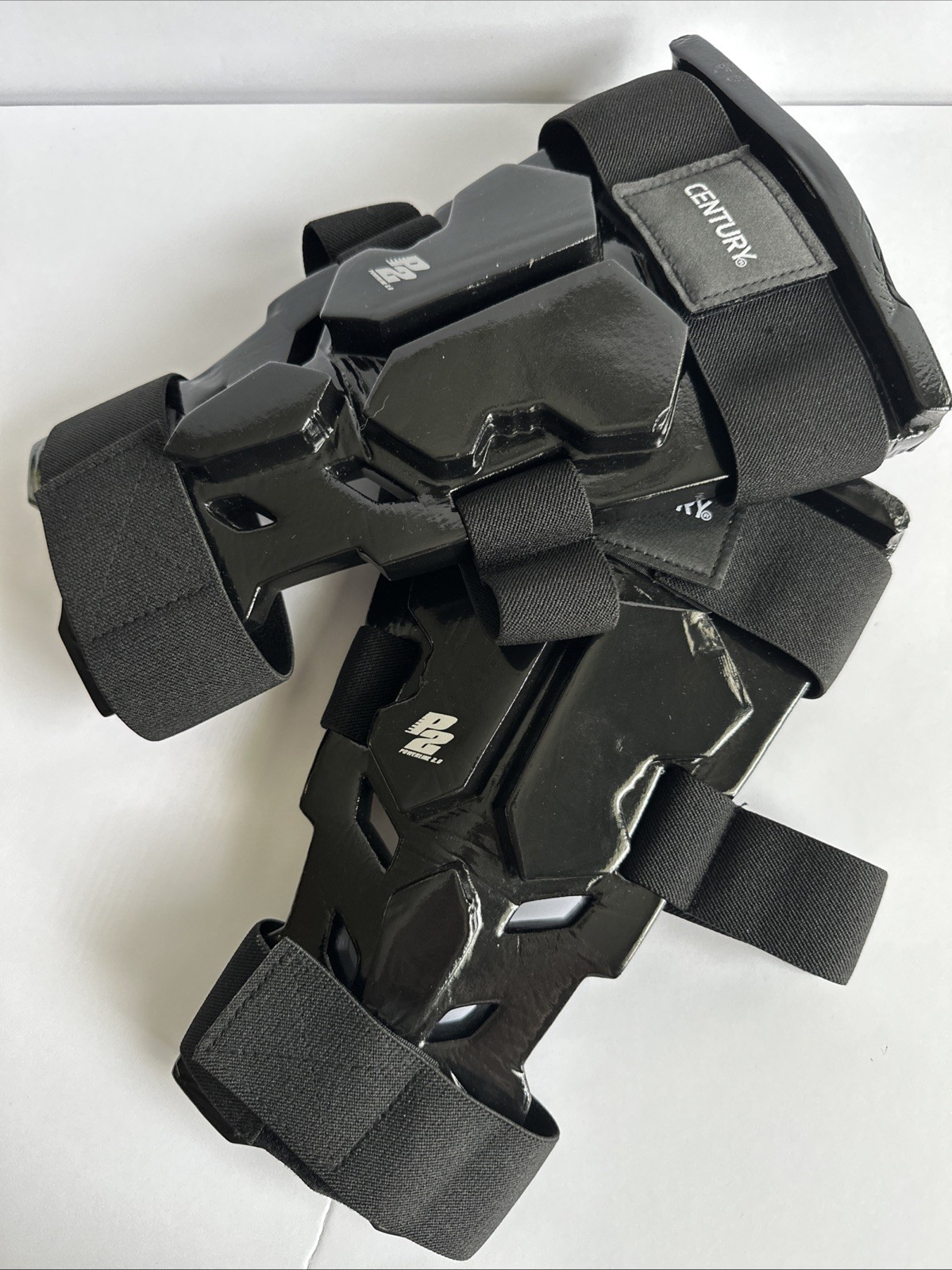 NEW Black Century Martial Arts Karate Shin Guards Sparring Powerline 2 Adult SM