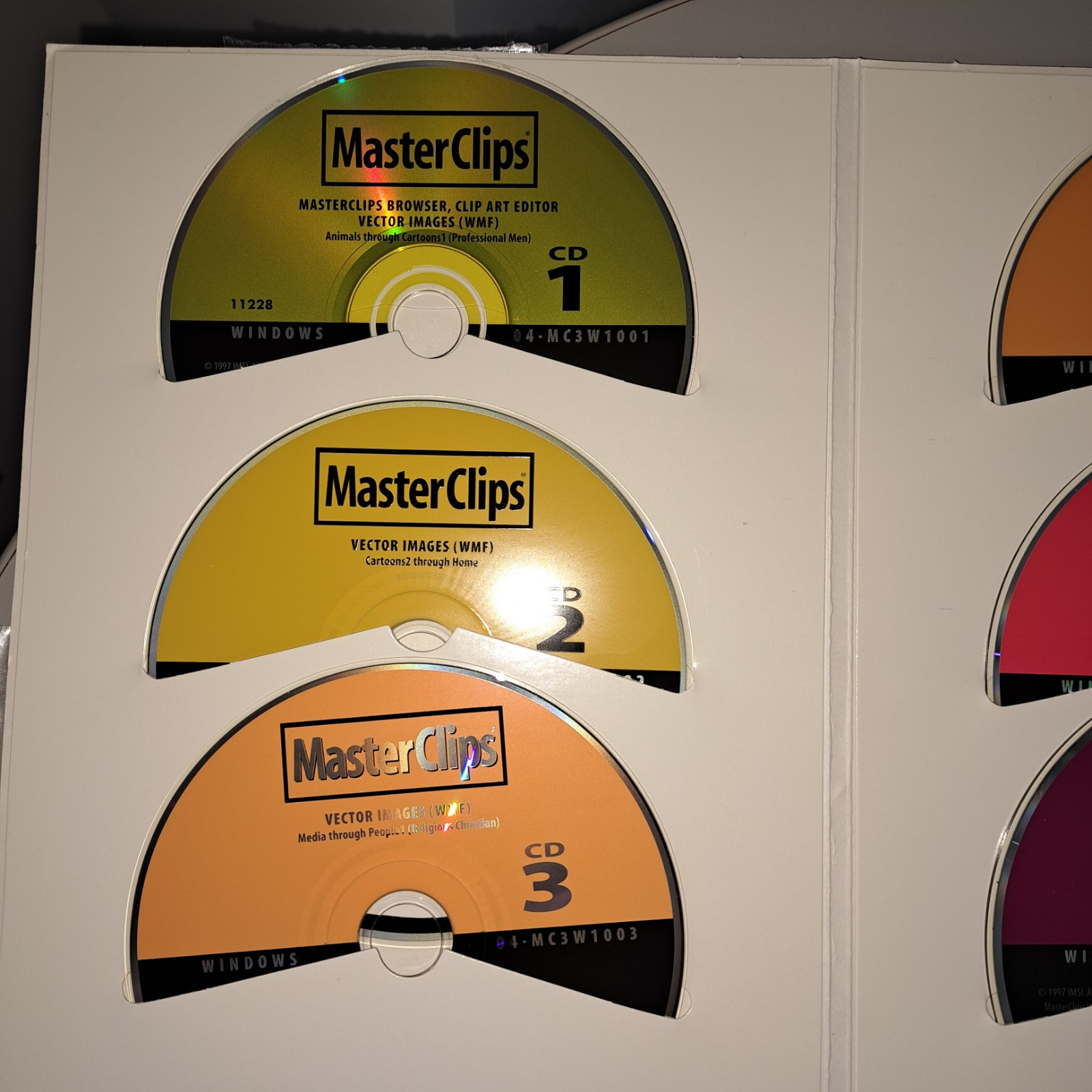IMSI MASTERCLIP 15 CD'S 1997 NICE CONDITION WINDOWS