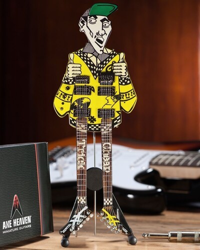 Rick Nielsen - Axe Heaven Rick Nielsen Uncle Dick Doubleneck Mini Guitar Replica