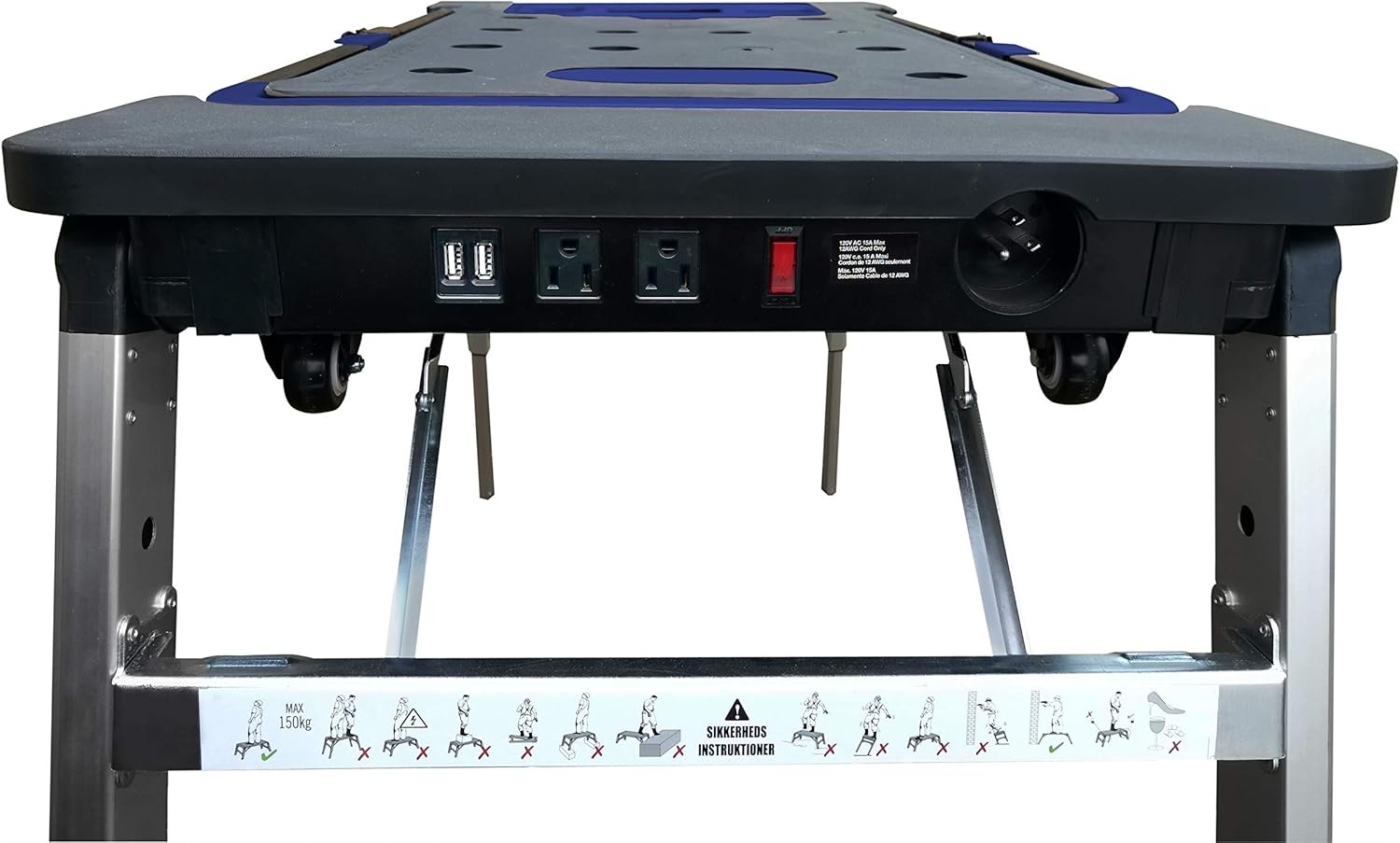 Astro Pneumatic Tool 55670 7-IN-1 Workbench,Black,gray,blue