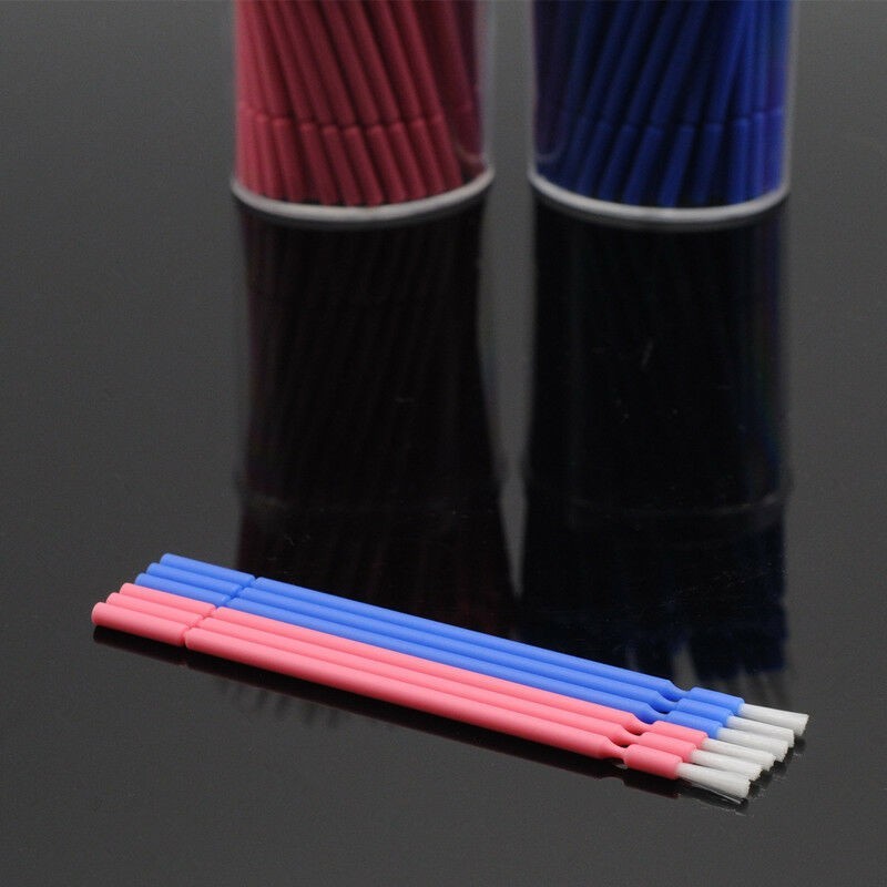 Dental Disposable Micro Applicator Brush Bendable Long Shank Pink Blue 100/pack