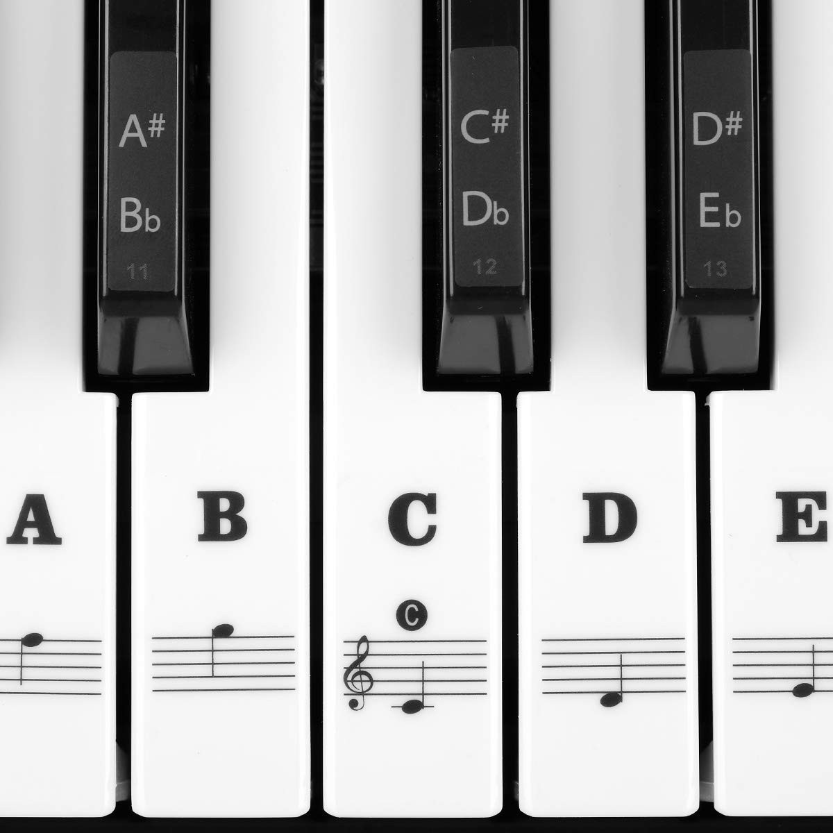 Piano Stickers for Keys, Eison Full Set Keyboard for...