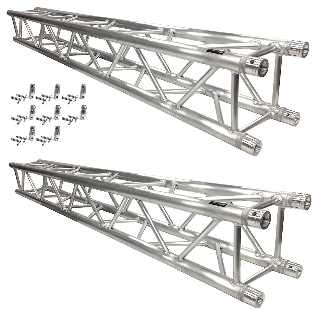 Two 8.2 FT/2.5M Square Aluminum Box Lighting Trussing Fits All Major Name Brands