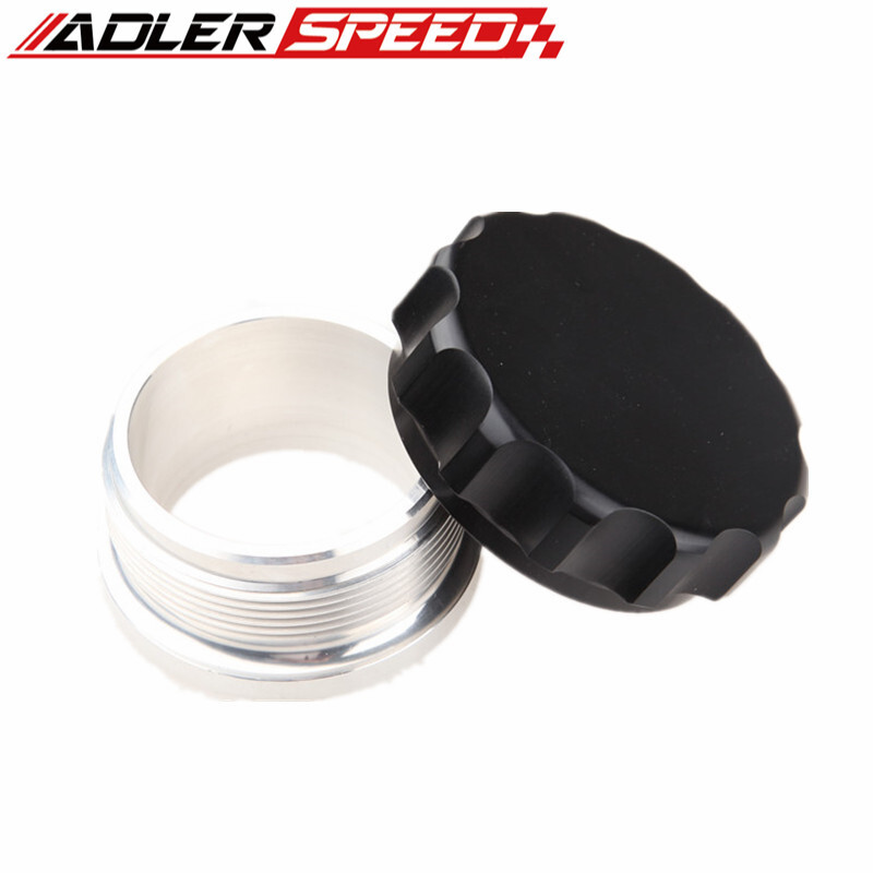 2.5" inch Aluminum Weld On Filler Neck & Cap Oil Fuel Water Tank by ADLERSPEED