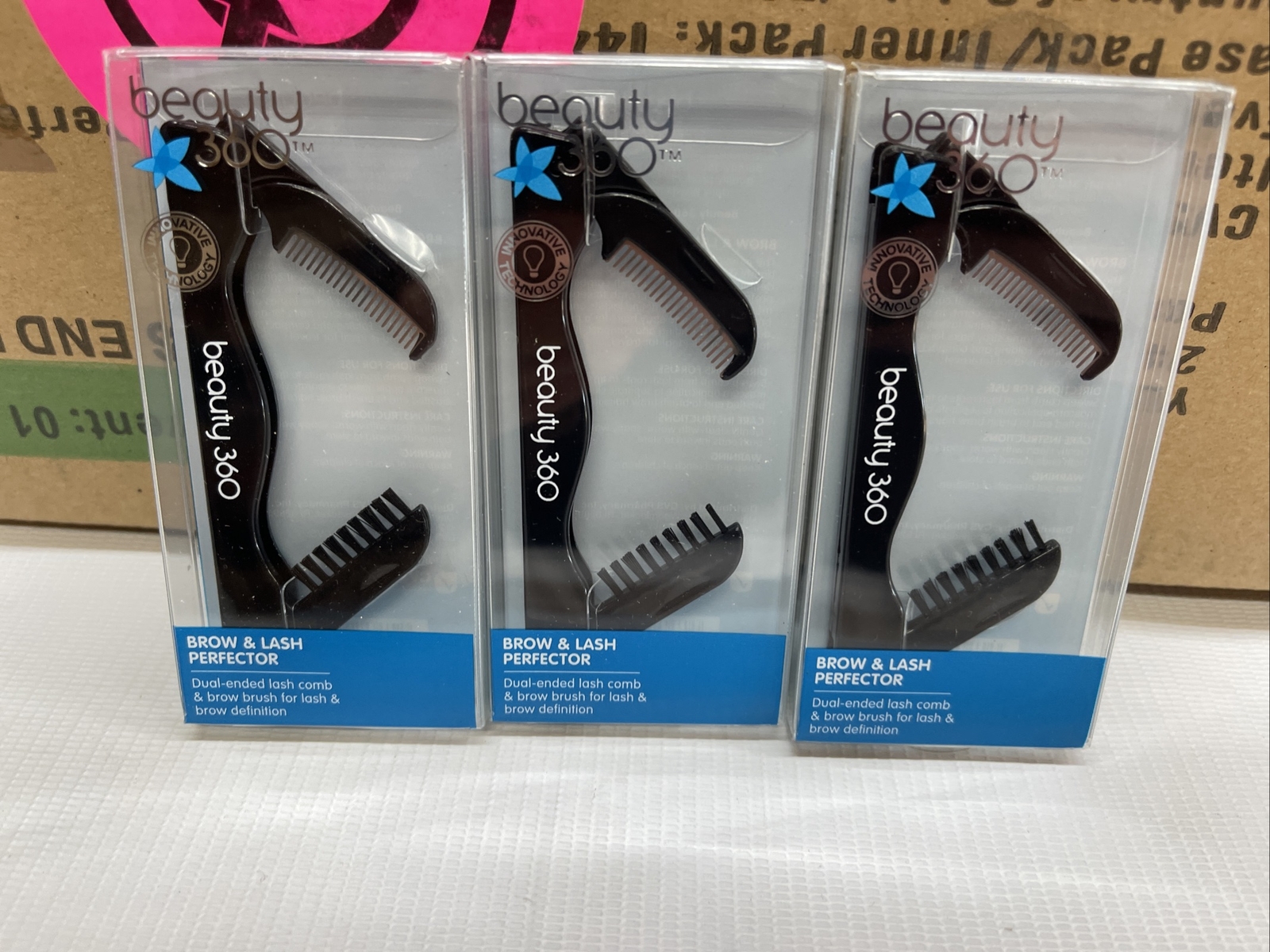 3 Beauty 360 Brow & Lash Brush Perfector New