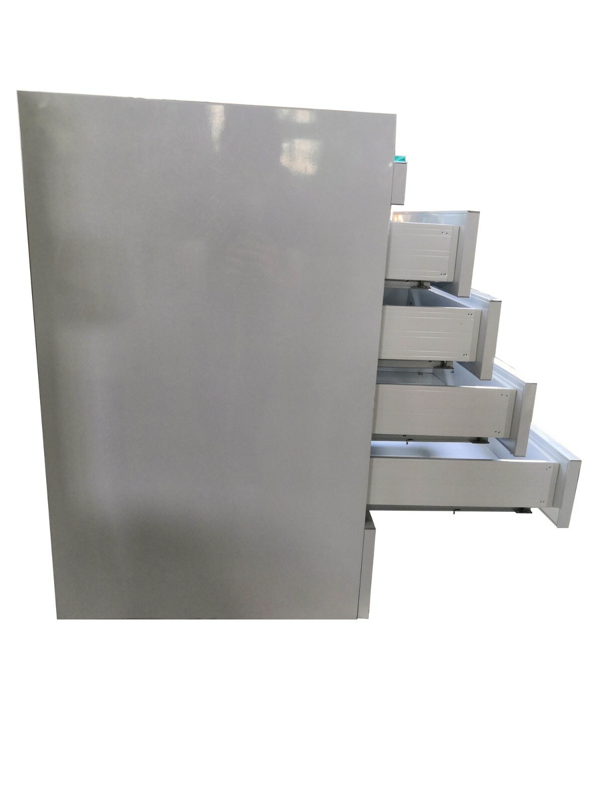 5 Drawers Mobile Cabinet Cart Dental Assistant Storage Cart Stainless Steel New