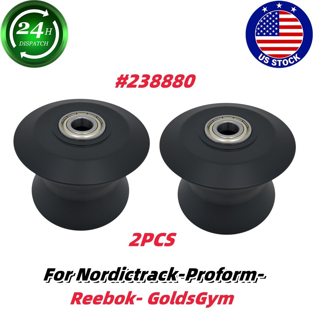2x Elliptical Roller Wheel Repalcement For Gold's Gym Cross Trainer 510 #238880