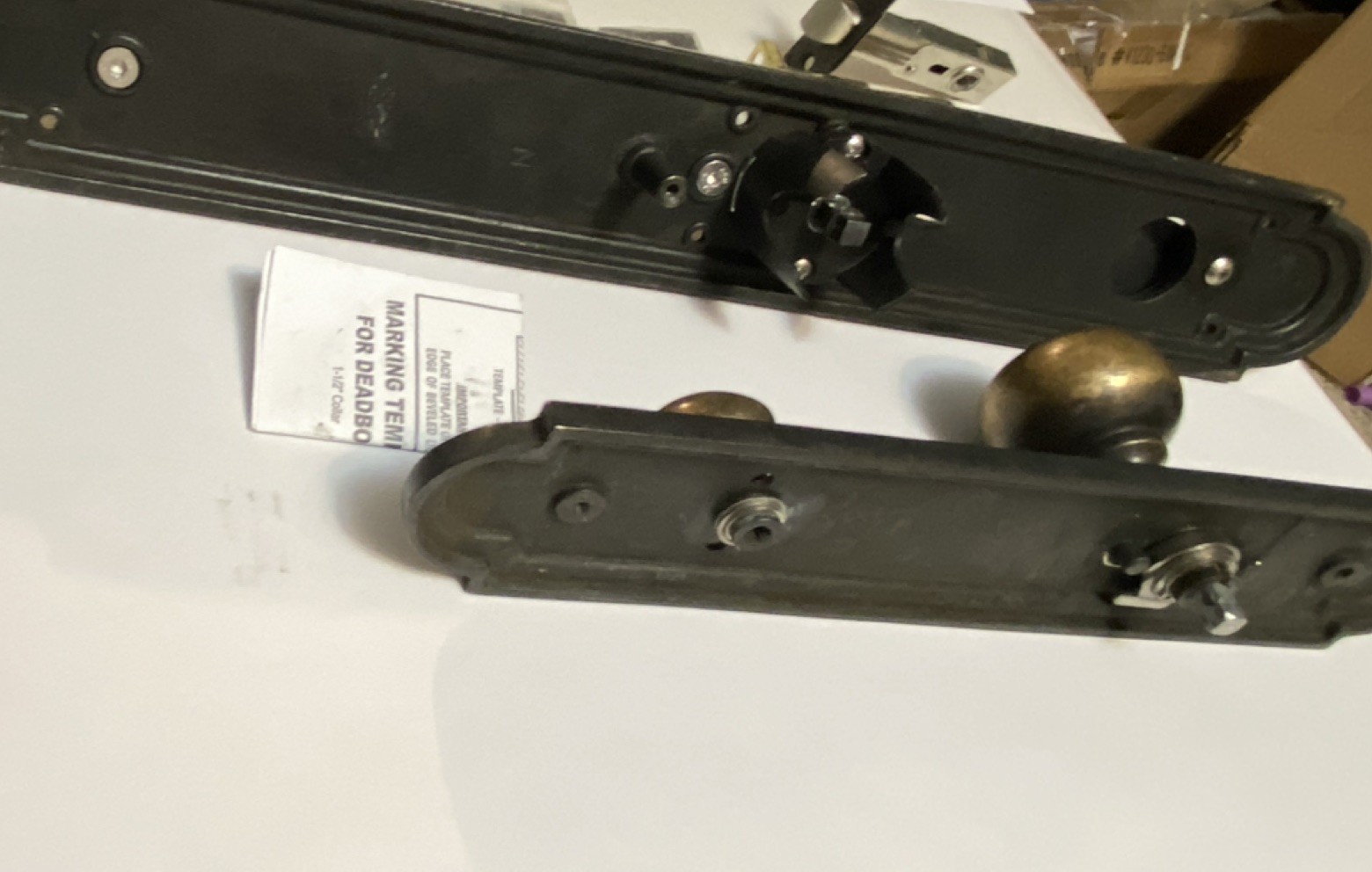 Signature Hardware SH552149DB Entrance Door Handle & Knob Dark Bronze Metal