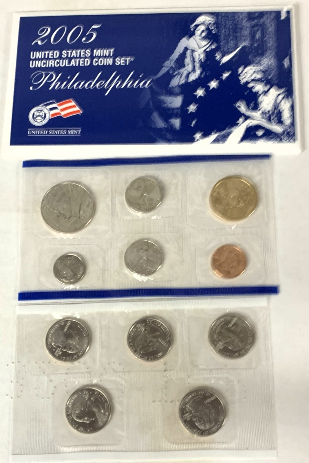 C10165 U.S. UNCIRCULATED MINT SET P & D COINS 2005