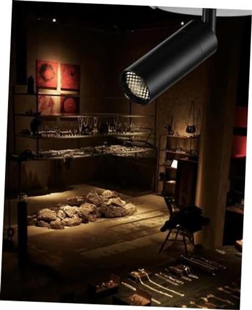 Zoomable LED Ceiling Spotlight Fixture, Flush Mount 10W-4000K Embedded-Black