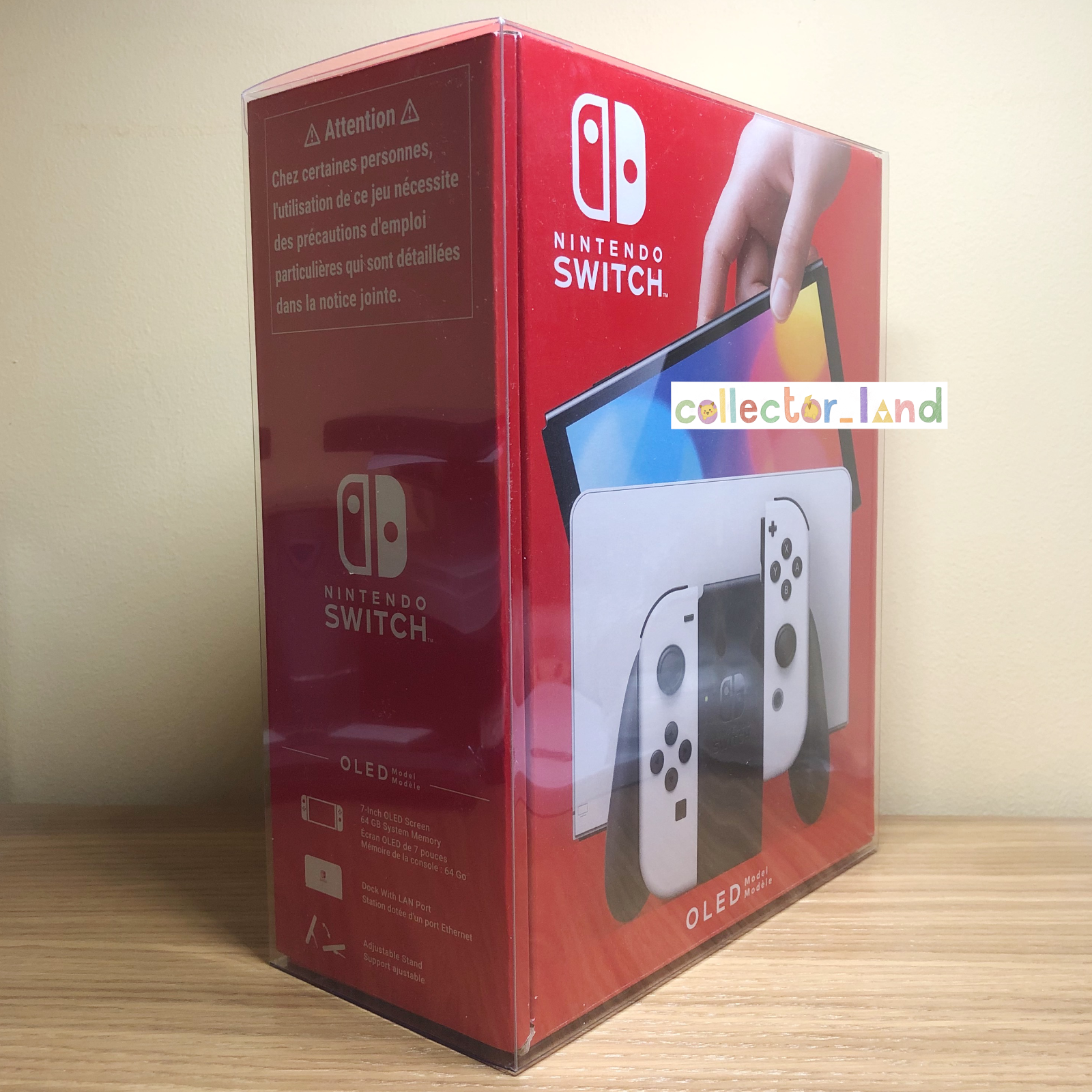 BOX PROTECTOR New Nintendo Switch OLED Console STRONG 0.5mm PLASTIC DISPLAY CASE