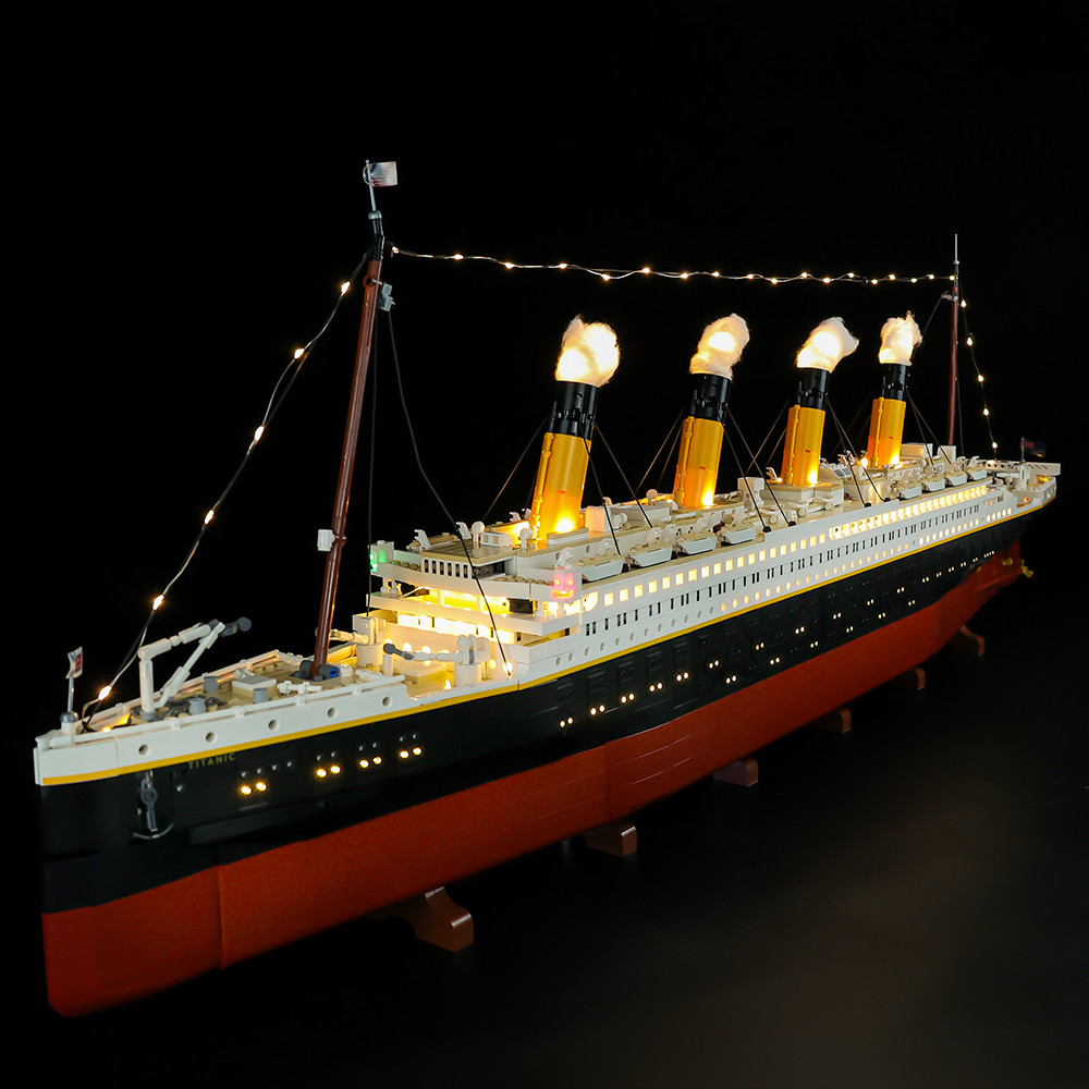 LED Light Kit for Titanic - Compatible with LEGO® 10294 Set (RC+ Sound Version)