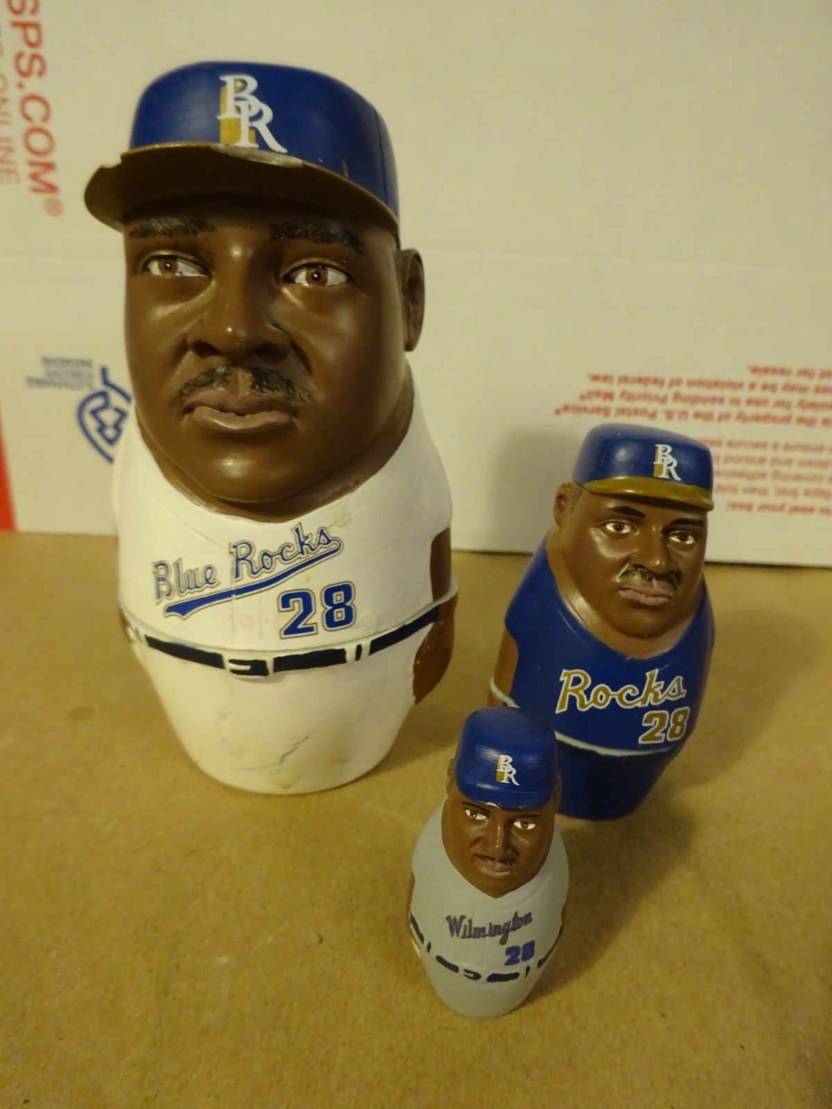 Wilmington Blue Rocks Ken Harvey Baseball Nesting Dolls SGA Minor League