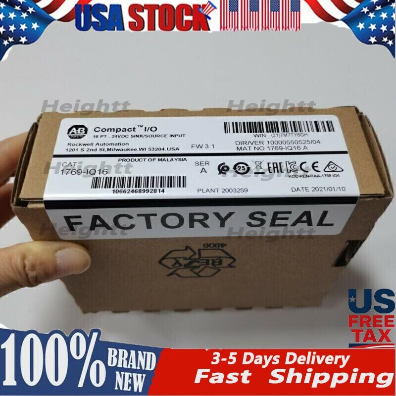 New Sealed AB 1769-IQ16 CompactLogix PLC Input Module 1769IQ16 US Free Tax