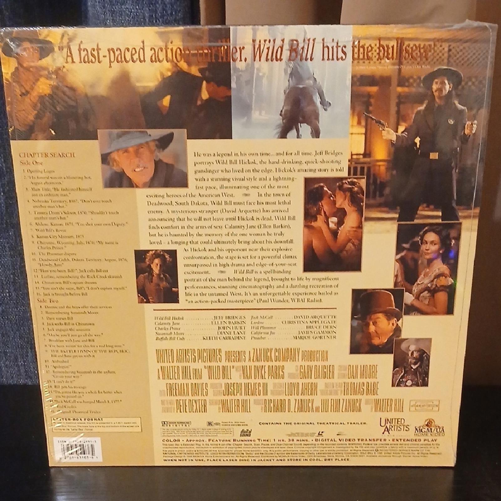 Make Offer Sealed Wild Bill LaserDisc