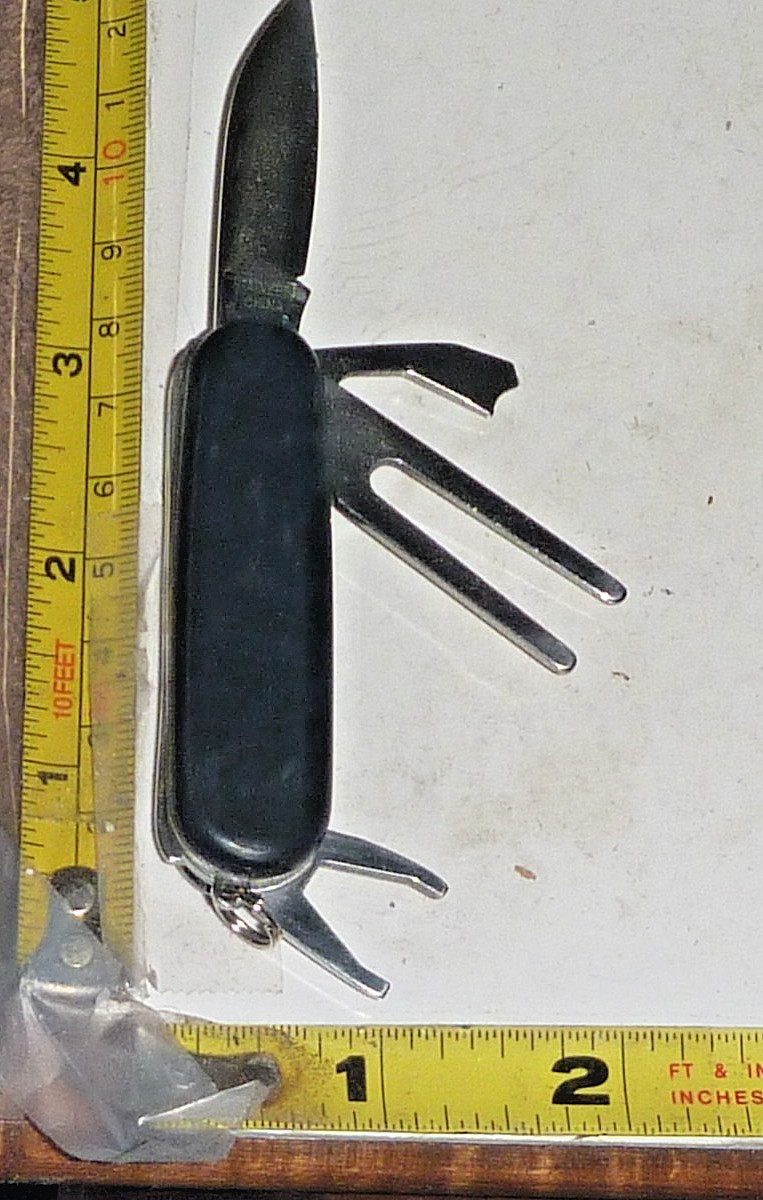 Vtg Golf Multi-Tool Pocket Knife - Black - 4 Function