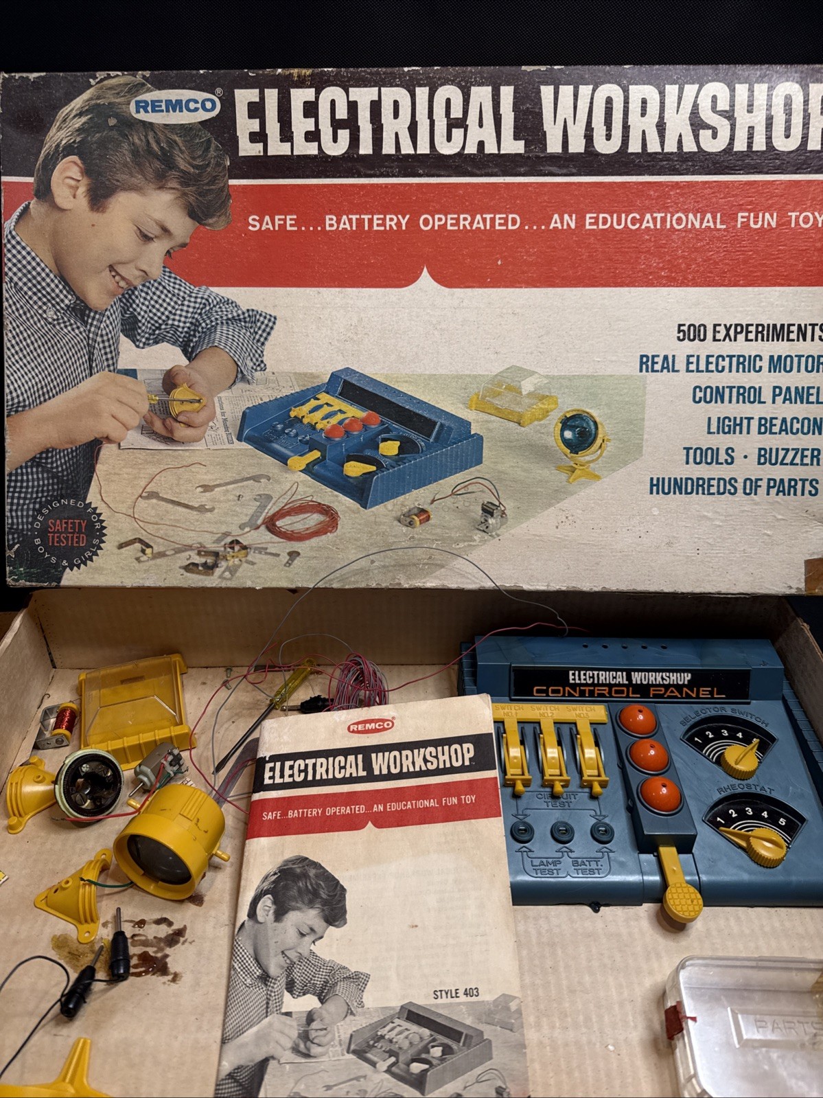 Remco Electrical Workshop Toy Building Kit Untested