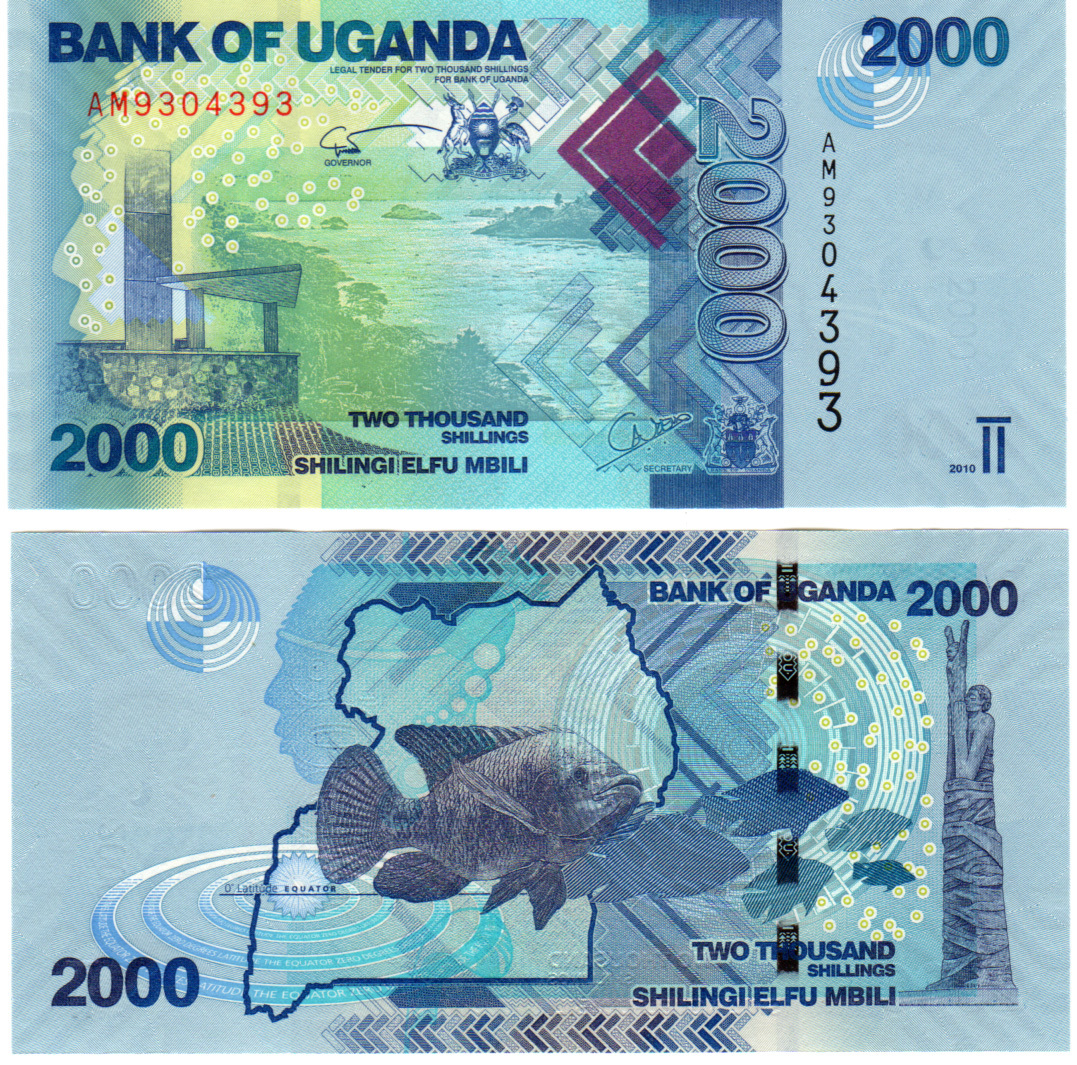 Uganda 2000 Shillings 2010 Pick 50 Mint Unc