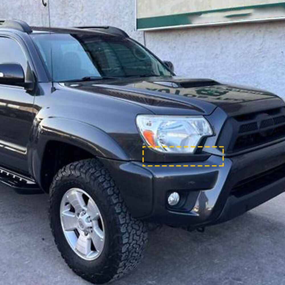 For 2012-2015 Toyota Tacoma 2pcs Front Bumper Trim Cover Headlight Filler Grill